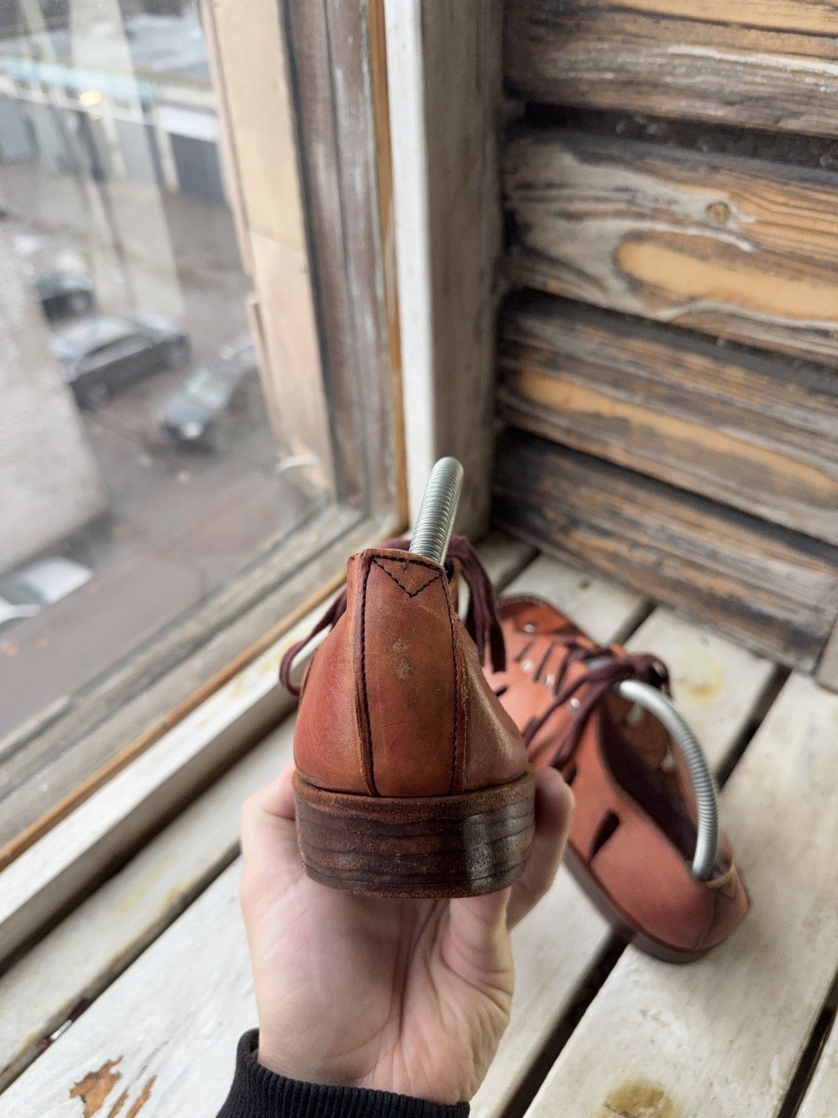 Japanese Brand 90s Sie Wie Bie Bali Handmade Leather Sandals Brown Vintage Size US 10 / EU 43 - 7 Thumbnail
