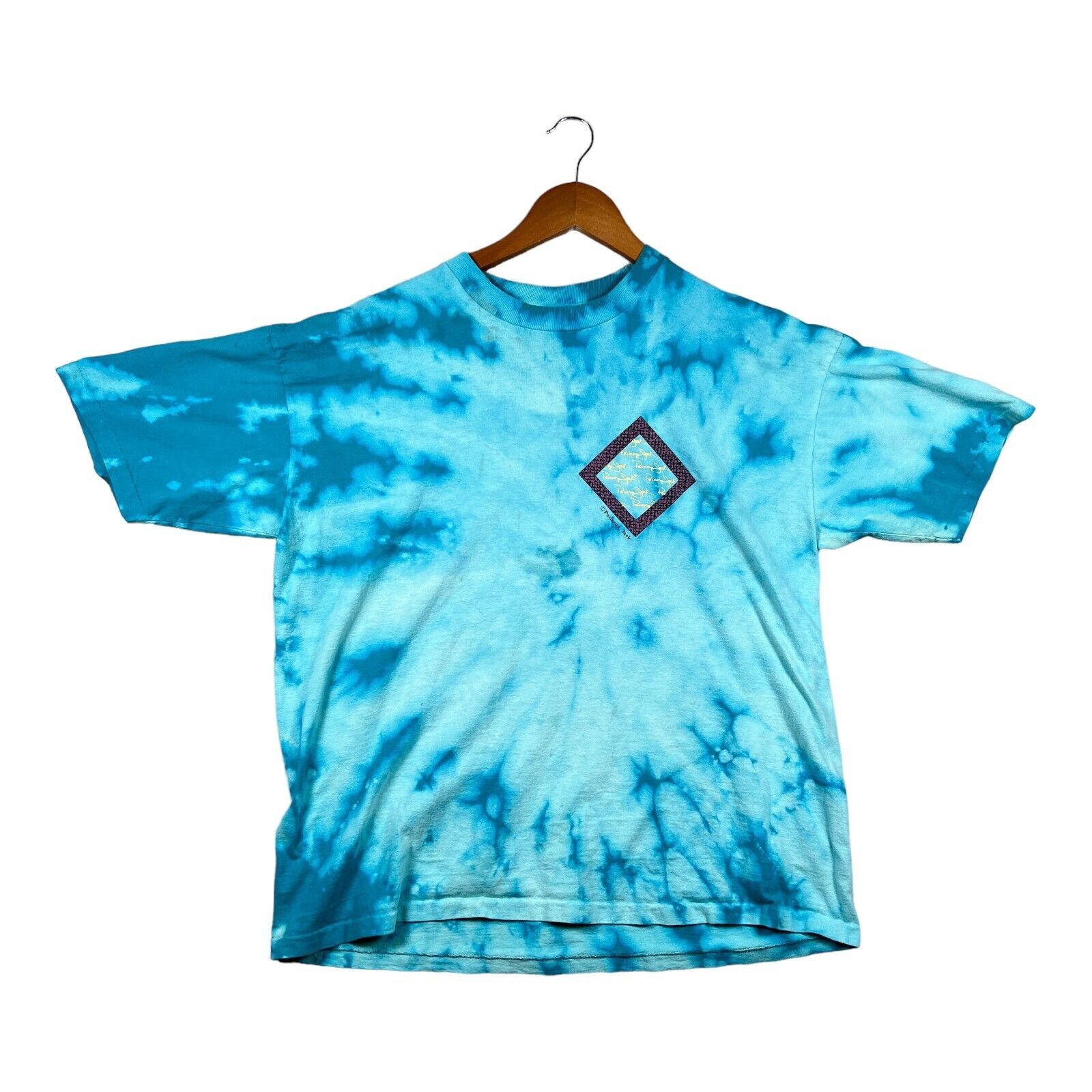Panama Jack VTG 80s 90s Panama Jack Tie Dye Blue Surf Beach T Shirt XL Size US XL / EU 56 / 4 - 1 Thumbnail