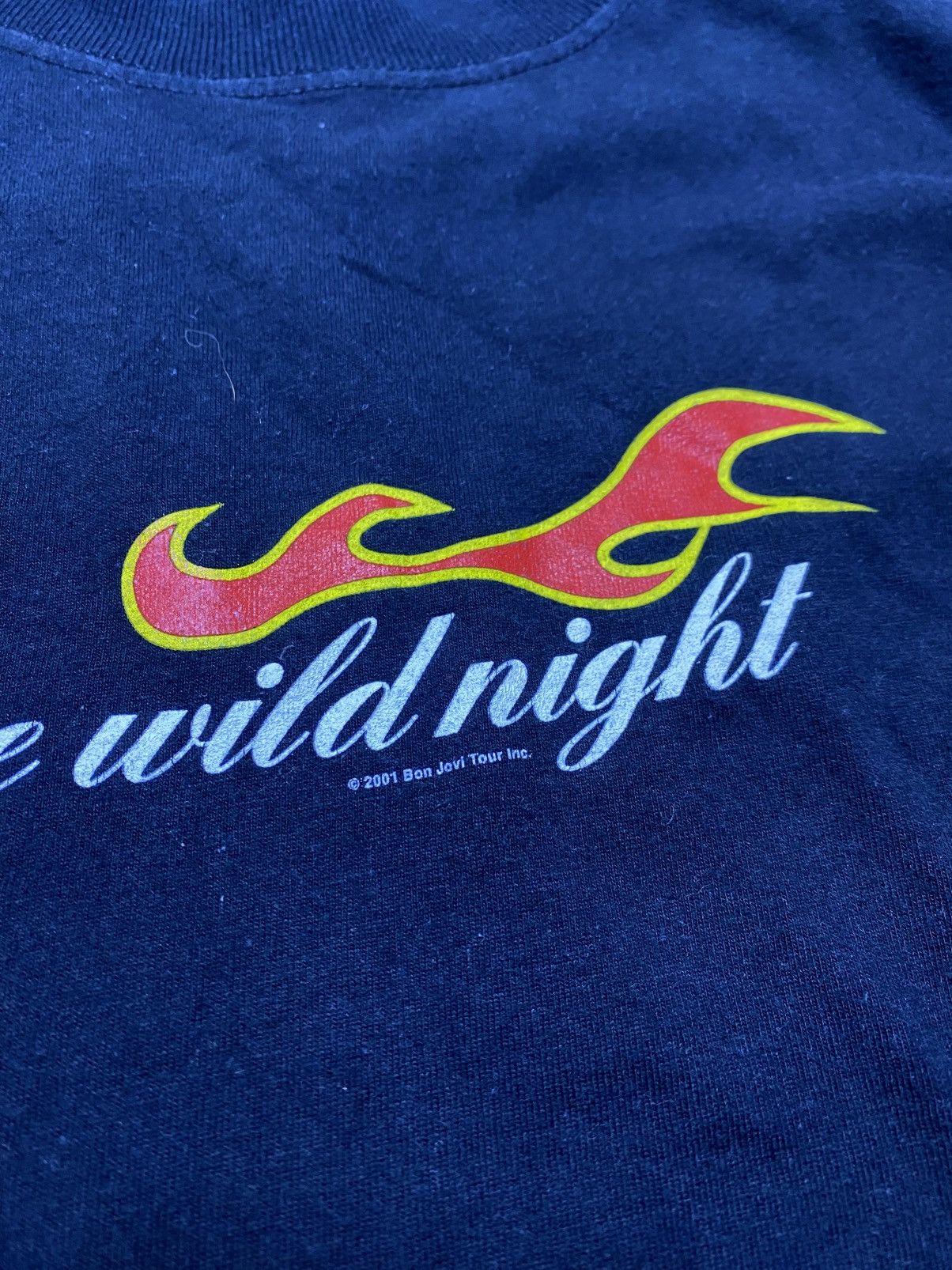 Band Tees Vintage 2001 Bon Jovi One Wild Night Long Sleeve Black Size US XL / EU 56 / 4 - 4 Thumbnail