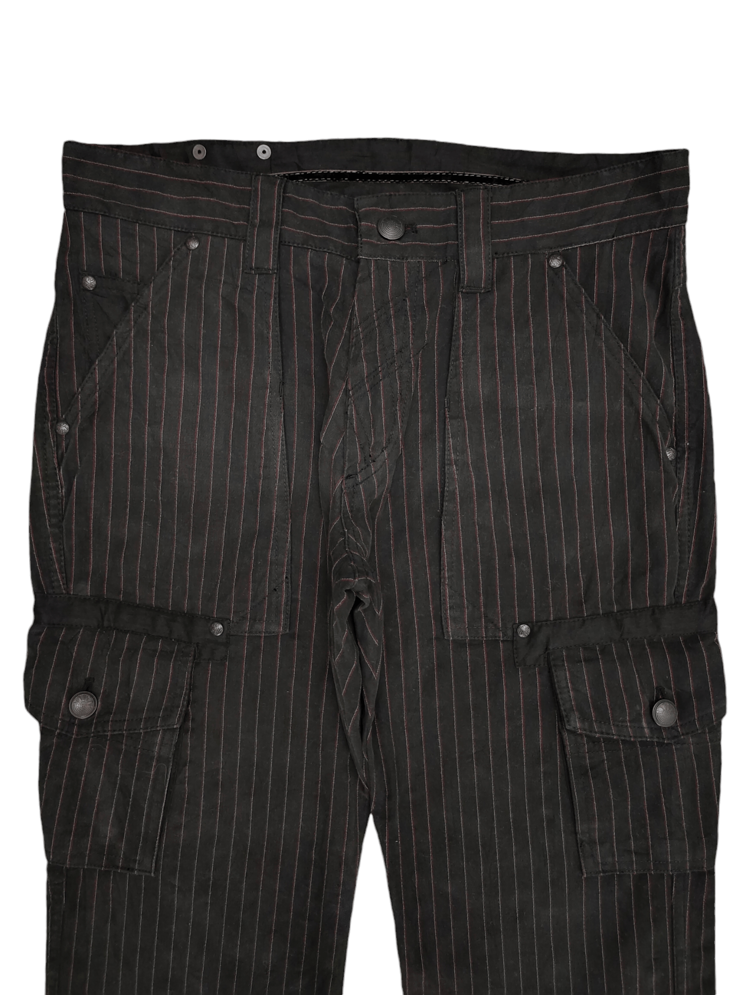 291295=Homme Vintage 291295=Homme Japan Pin Striped Cargo Pants Size US 31 - 1 Thumbnail