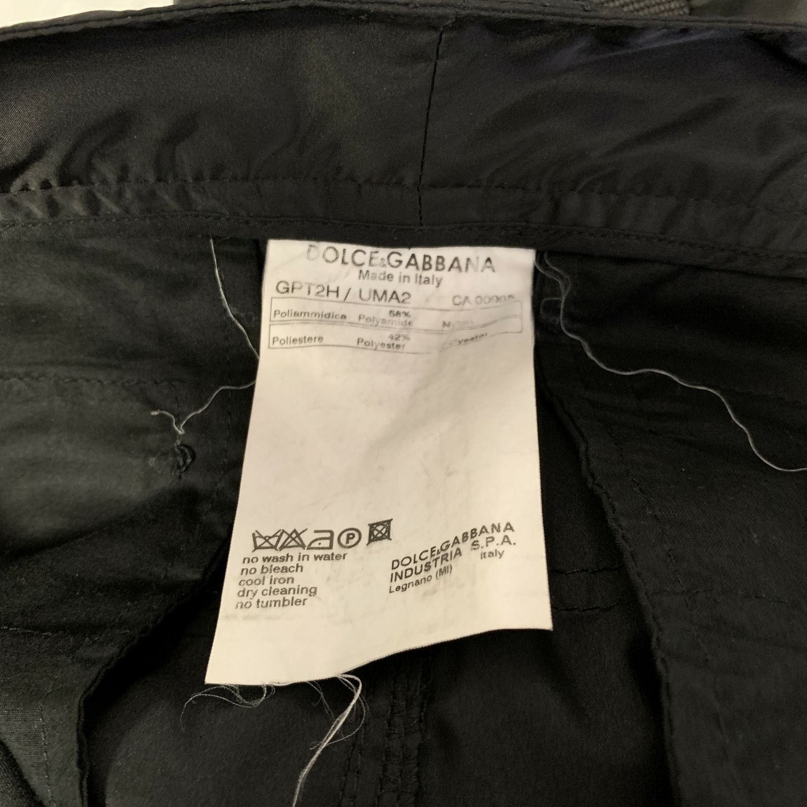 Dolce & Gabbana DOLCE & GABBANA Size L Black Polyester Blend Cargo Pants Size US 36 / EU 52 - 6 Thumbnail