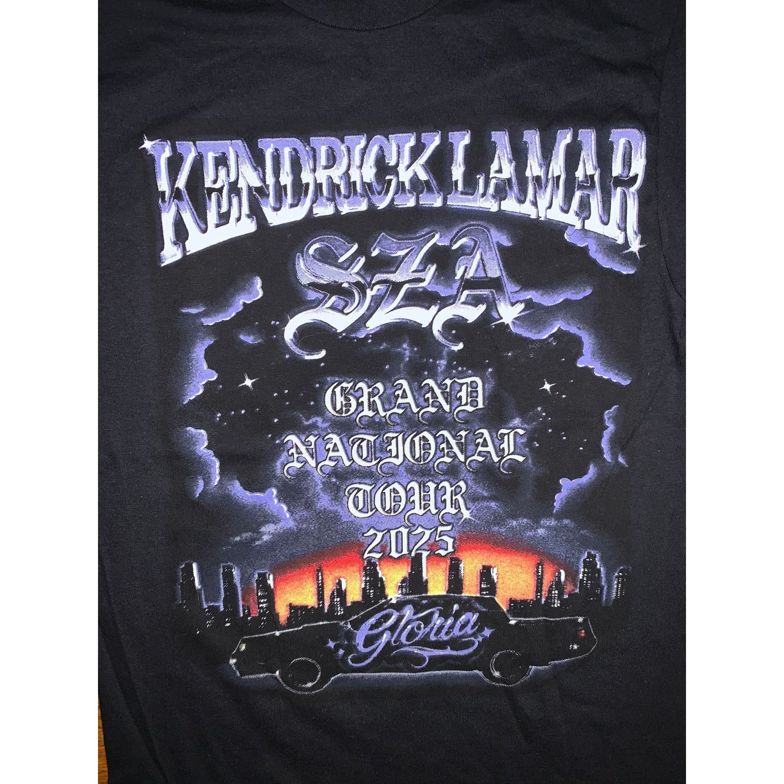 Band Tees Kendrick Lamar SZA Grand National Tour 2025 T Shirt Black S Size US S / EU 44-46 / 1 - 1 Thumbnail