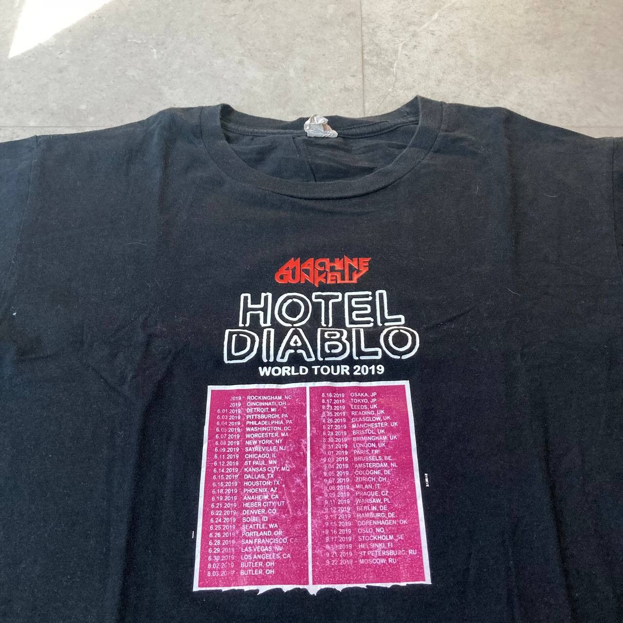Rap Tees Machine Gun Kelly Hotel Diablo Tour Emo Rap Hip Hop Rock Size US L / EU 52-54 / 3 - 2 Thumbnail