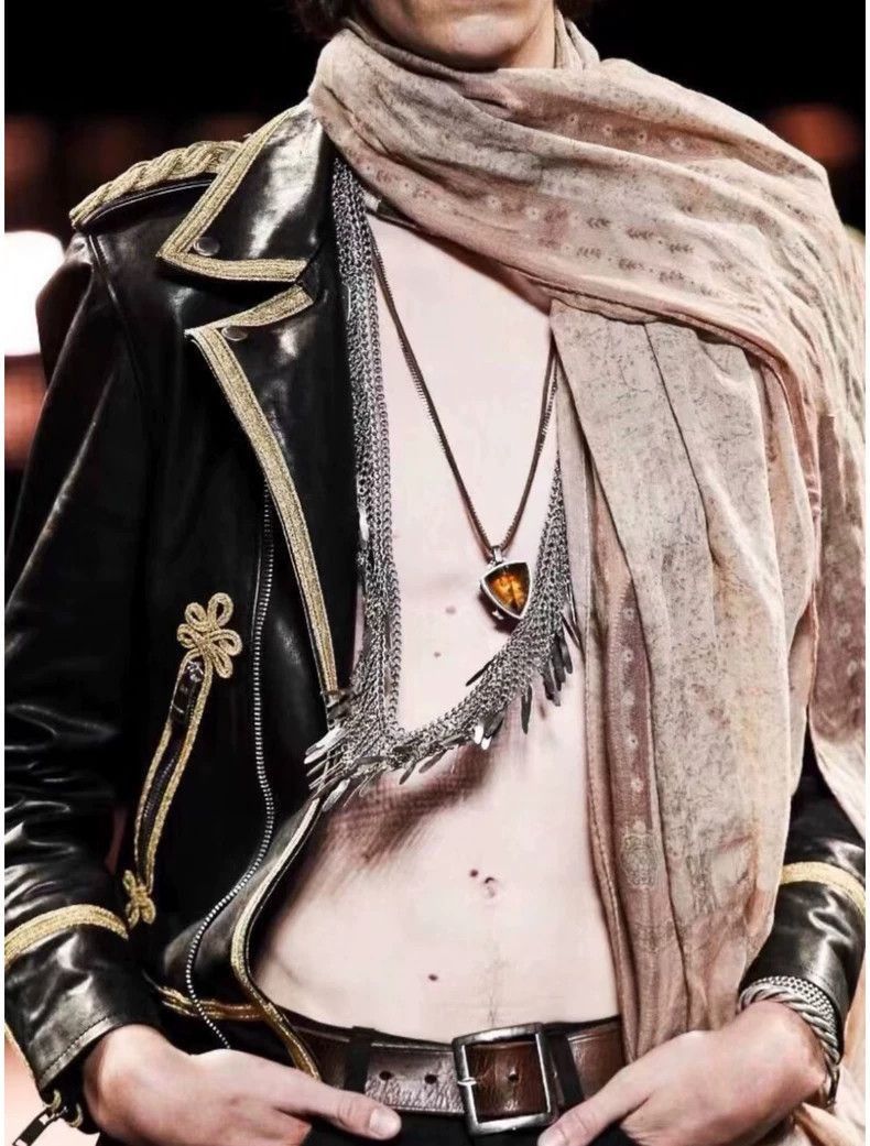 Saint Laurent Paris Saint Laurent Paris 15ss gold wire palace buffalo leather j Size US S / EU 44-46 / 1 - 6 Thumbnail