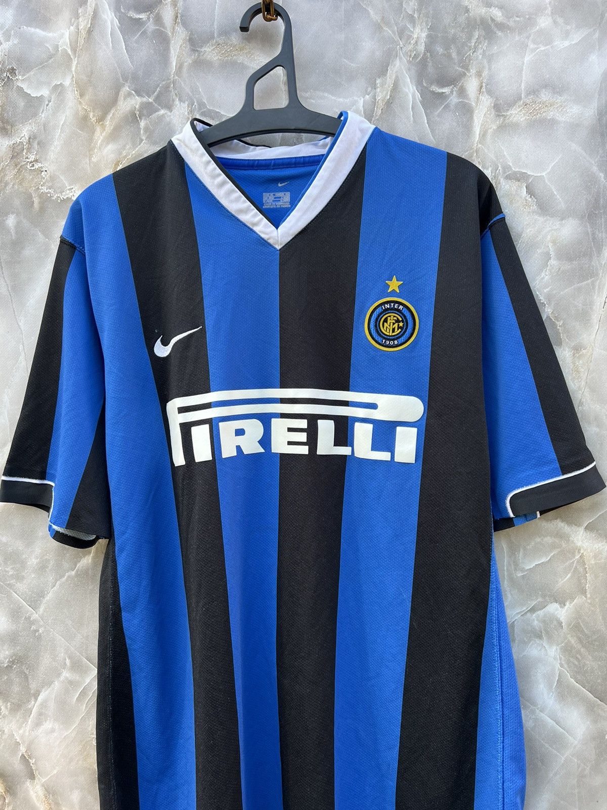 Nike × Vintage Vintage Nike Inter Milan #8 2006/07 Soccer Home Jersey Size US XL / EU 56 / 4 - 3 Thumbnail