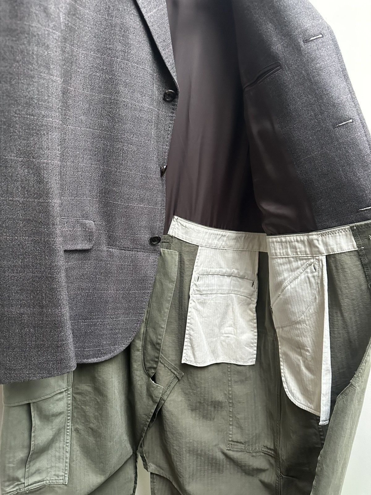 Comme des Garcons Junya Watanabe AW24 Deconstructed Suit Jacket Size US L / EU 52-54 / 3 - 3 Thumbnail