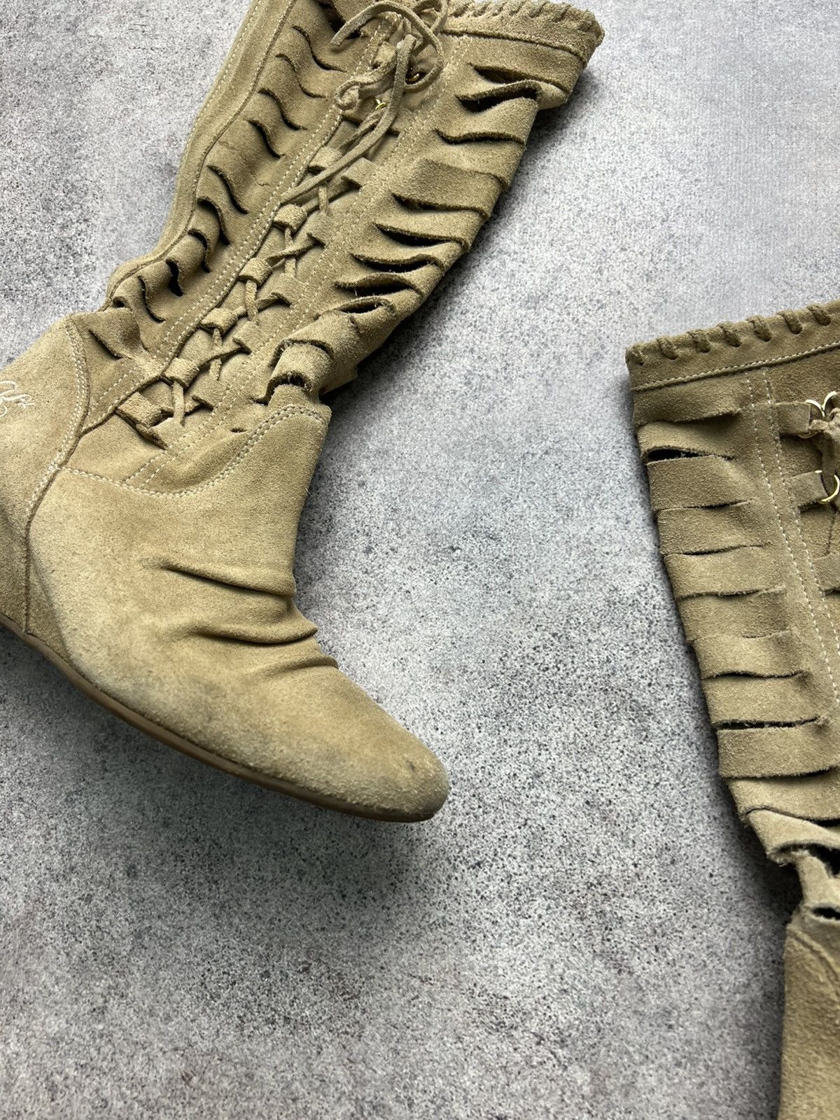 Miss Sixty Killah Miss Sixty high knee wedge boots Size US 6 / IT 36 - 4 Thumbnail
