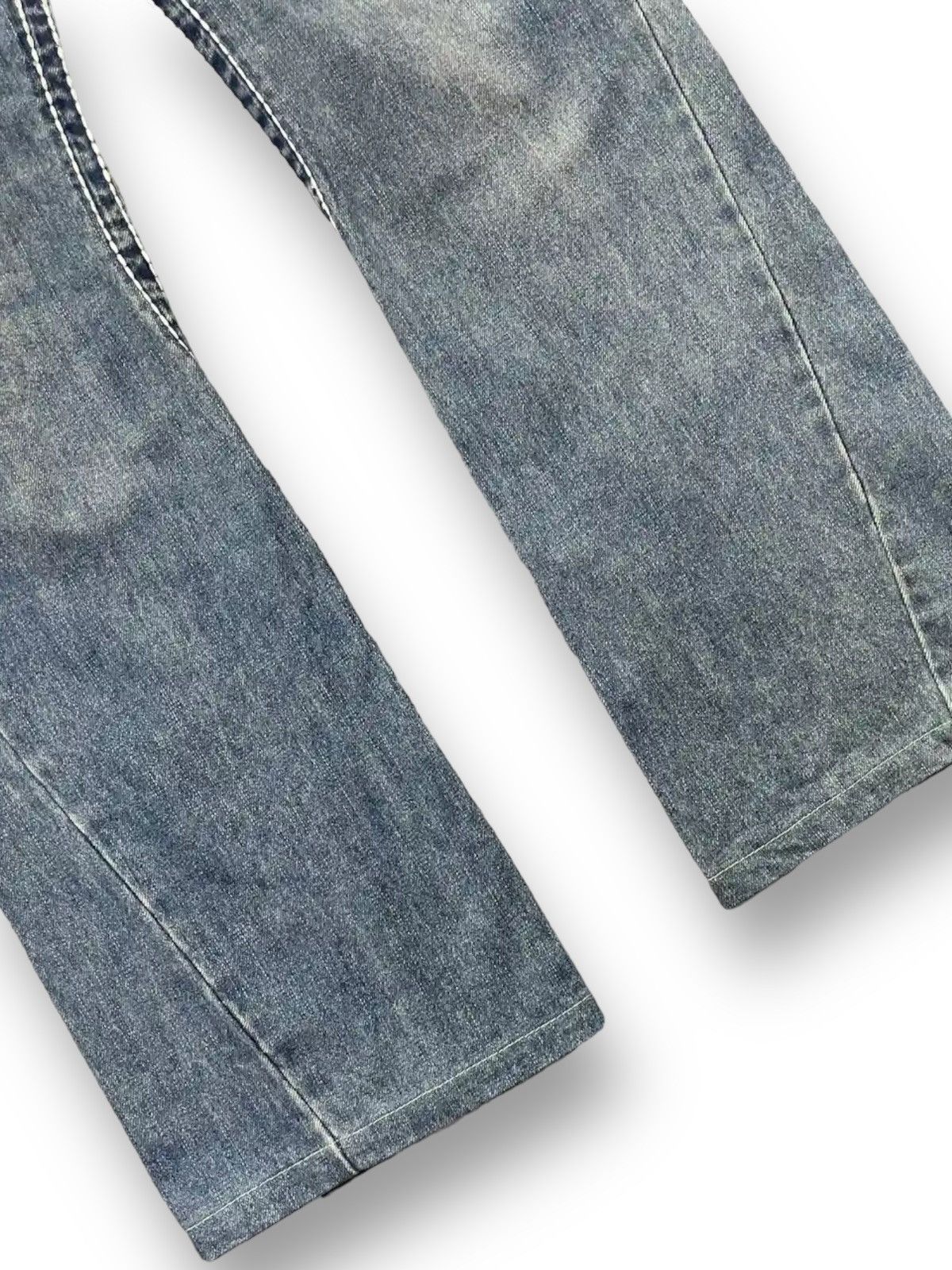 20471120 × GOSTAR DE FUGA × Hysteric Glamour Japan 291251 Heavy Stitched Flared Denim With Braided Belt Size US 32 / EU 48 - 8 Thumbnail