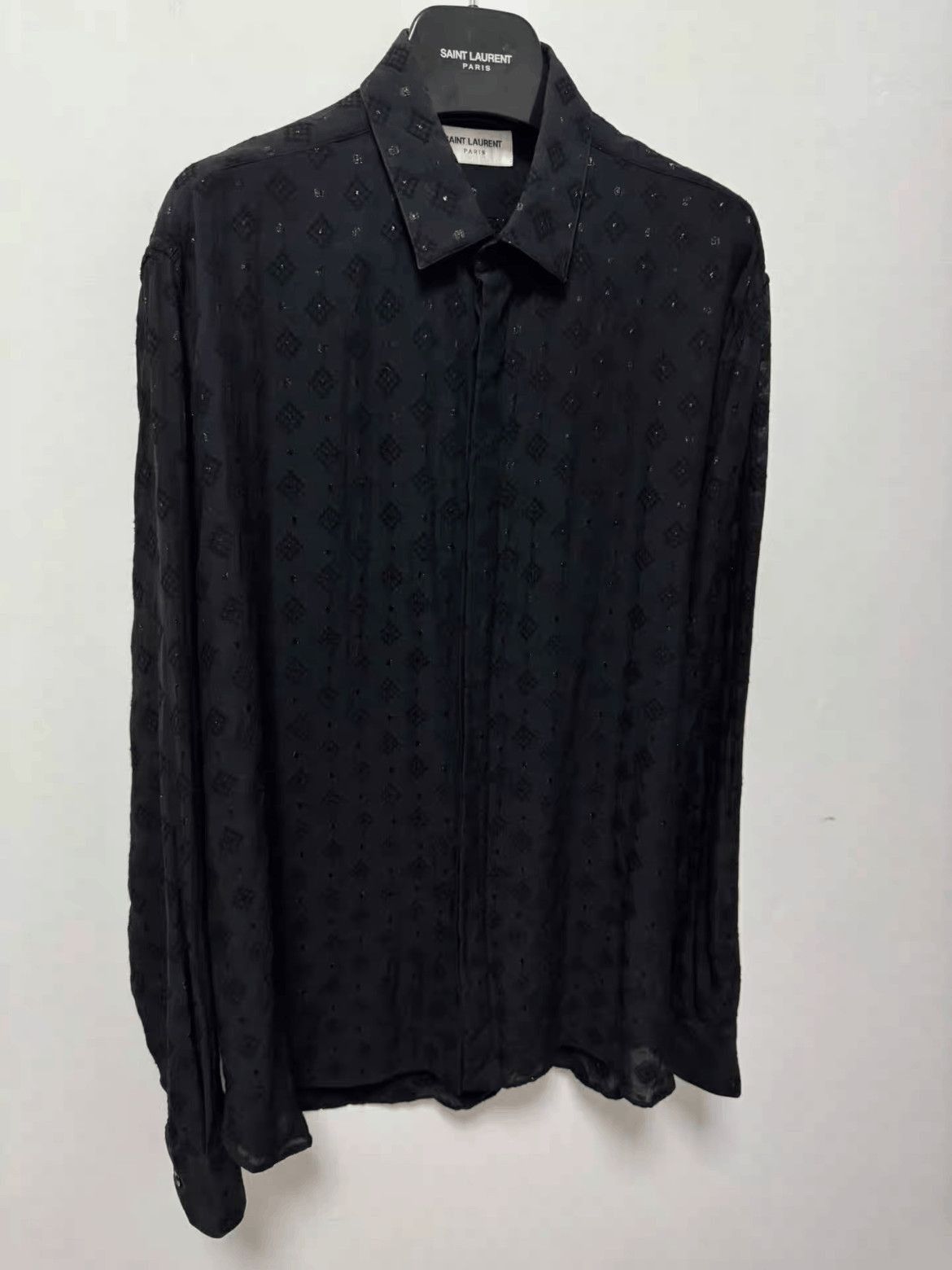 Saint Laurent Paris Sz 40 Saint Laurent Paris 19SS Runway Scale Shirt-2508 Size US L / EU 52-54 / 3 - 3 Thumbnail