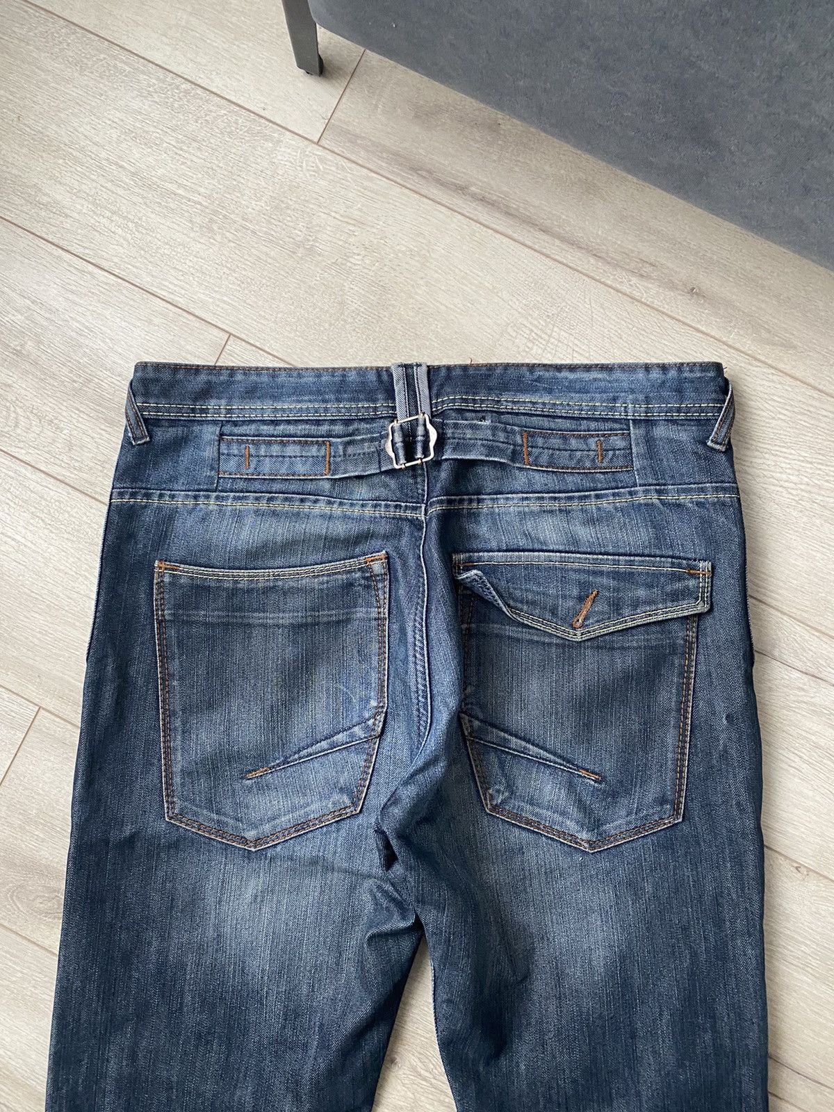 If Six Was Nine Vintage Baggy Japanese Washed Denim Jeans Metal Faded Y2K Size US 34 / EU 50 - 3 Thumbnail