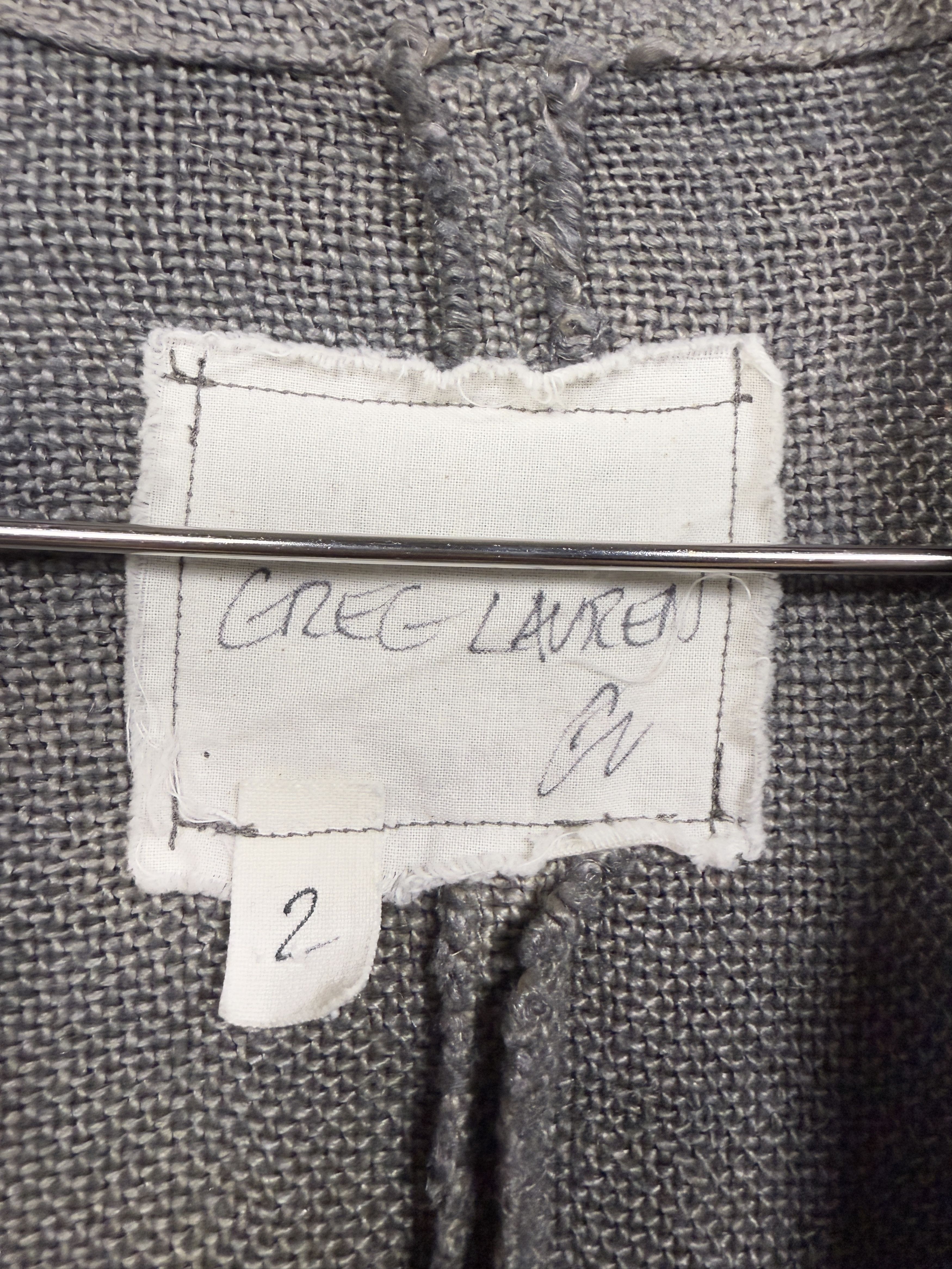 Greg Lauren Greg Lauren Modern Mozart Shawl Collar Burlap Linen Jacket Size US M / EU 48-50 / 2 - 3 Thumbnail