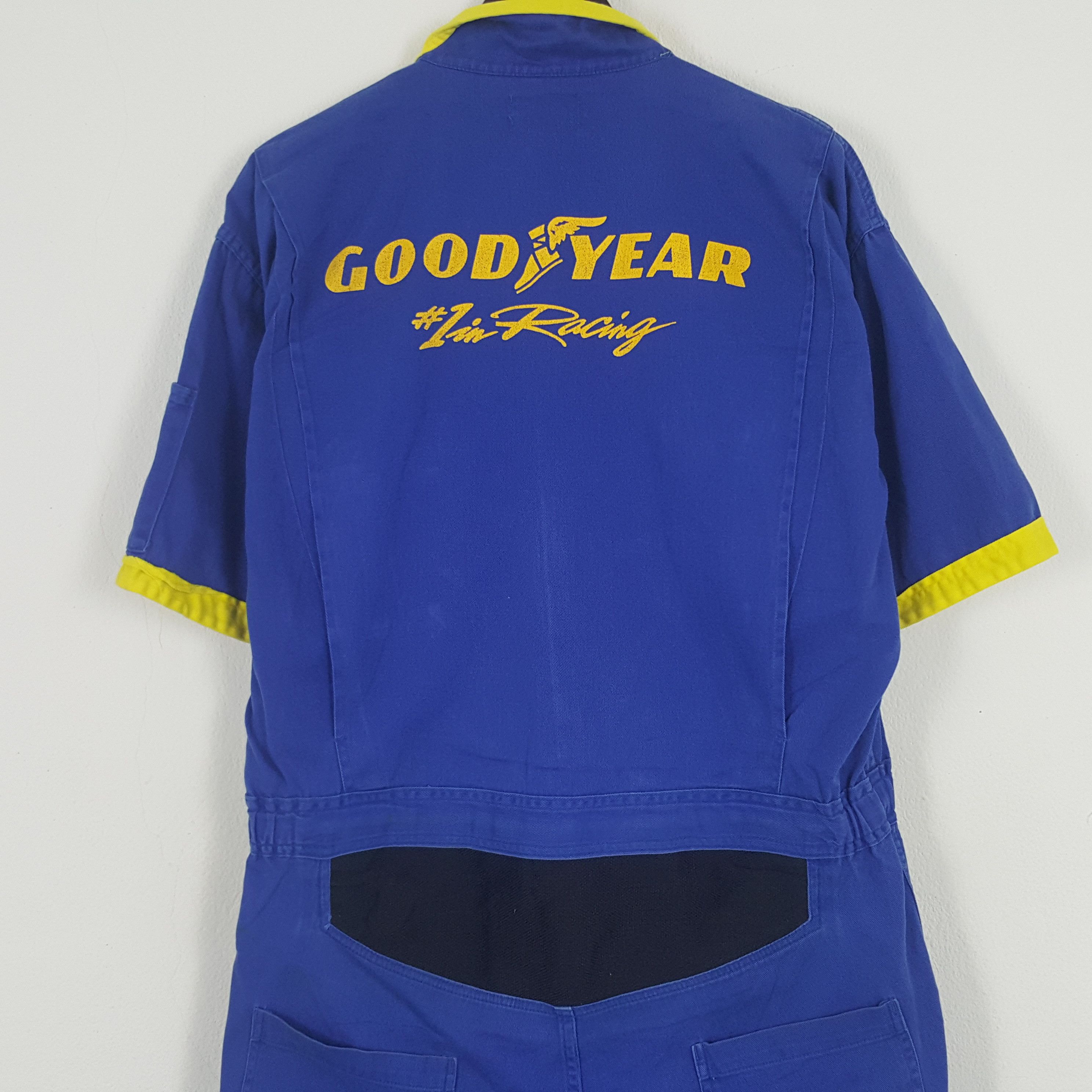 Japanese Brand × Vintage Vintage Goodyear Racing Worker Jumpsuit Coverall Jacket Size US XL / EU 56 / 4 - 2 Thumbnail