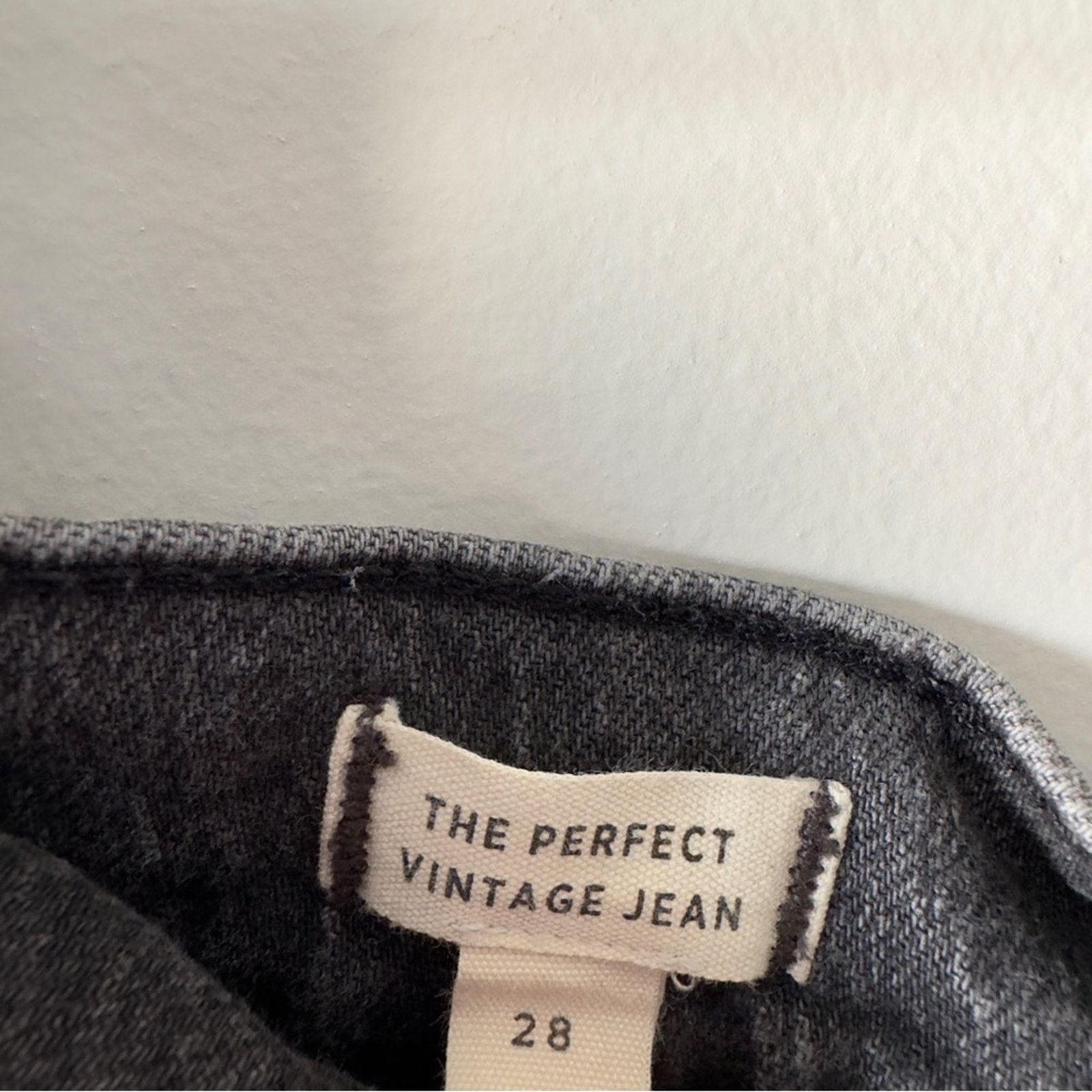 Madewell Madewell The Perfect Vintage Jean Gray Denim Zip Button 28 Size 28" / US 6 / IT 42 - 9 Thumbnail