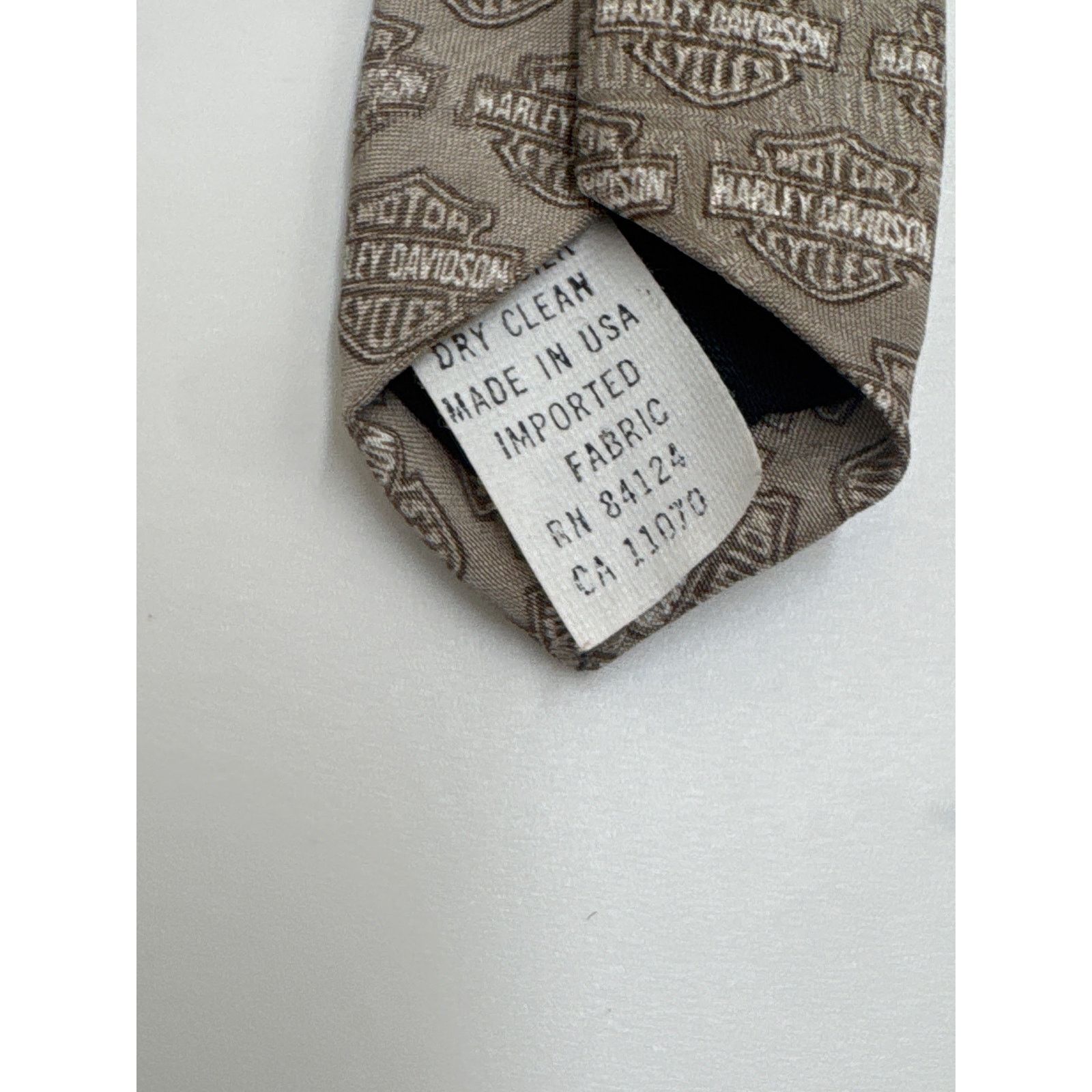 Harley Davidson Harley Davidson Silk Necktie Tonal Logo Ralph Marlin & Co. Size ONE SIZE - 6 Thumbnail