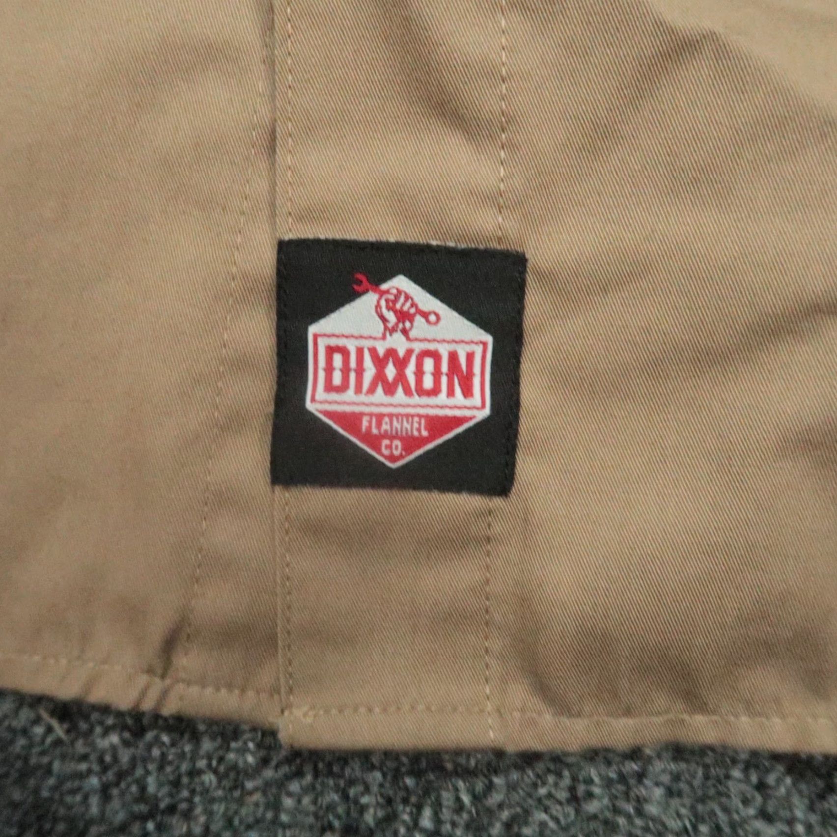 Vintage Dixxon Flannel Shirt Mens 4XL Khaki Tan Workforce Short Sleeve Button Size US XXL / EU 58 / 5 - 5 Thumbnail