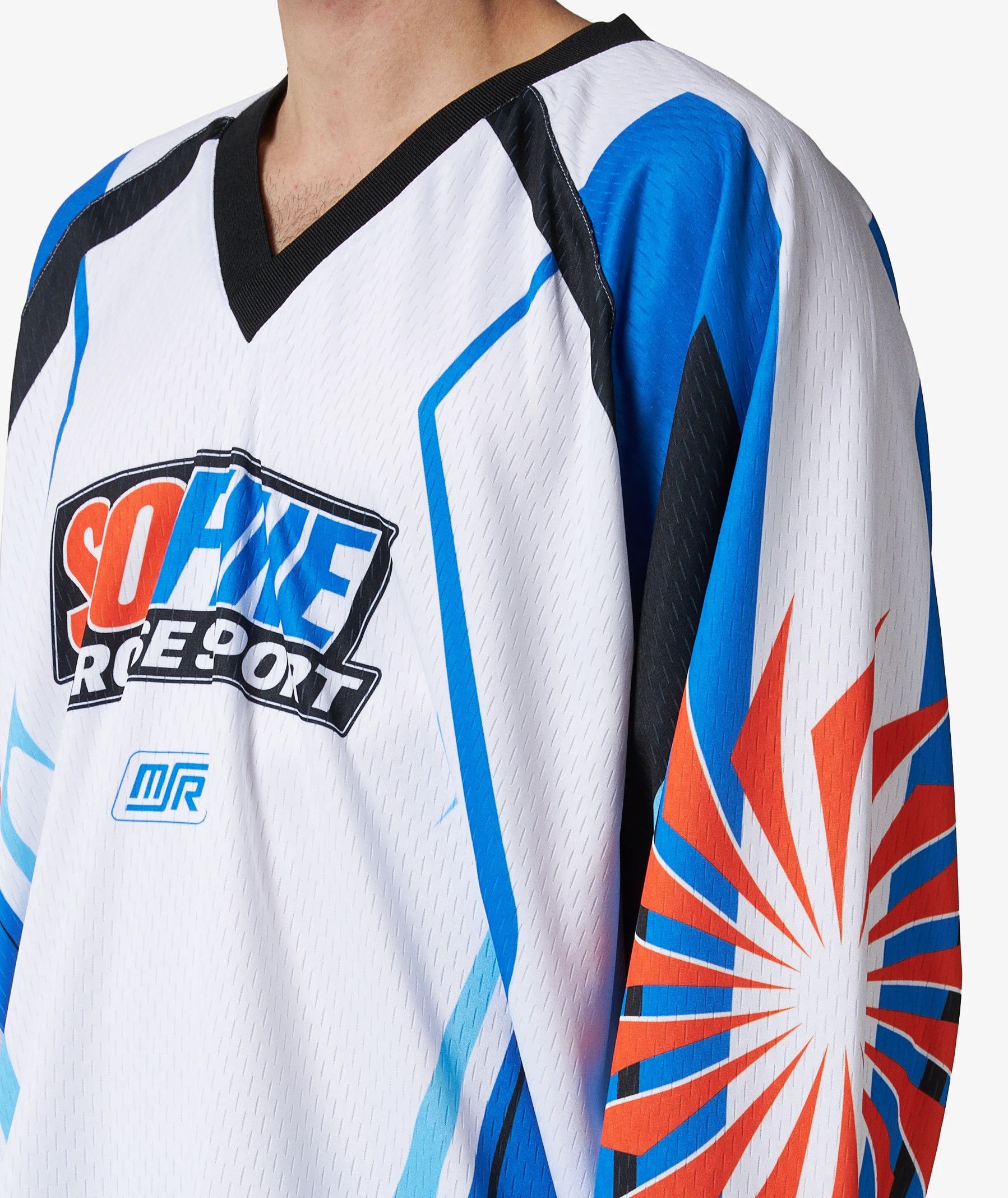 Martine Rose o1h1sh11224 Motorcross Jersey in White Size US M / EU 48-50 / 2 - 5 Thumbnail