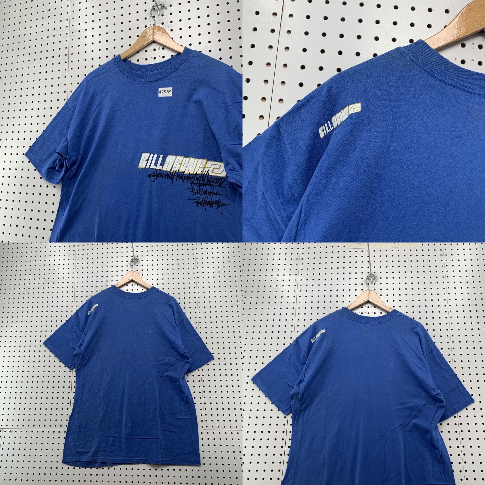 Billabong VINTAGE Billabong Graphic Shirt Blue XL Short Sleeve Skater Surfer Tee Mens Size US XL / EU 56 / 4 - 8 Thumbnail