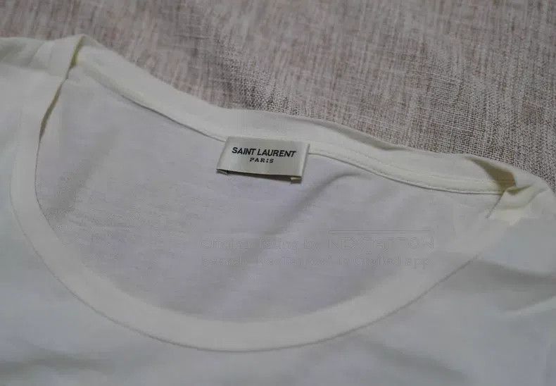 Saint Laurent Paris Saint Laurent Paris Ivory explosion head floral print T-sh Size US XXL / EU 58 / 5 - 3 Thumbnail