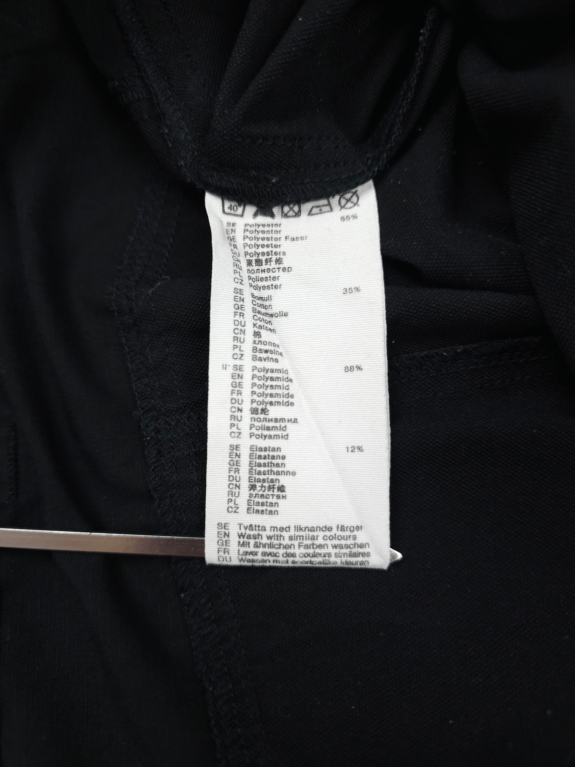 Fjallraven 💎 Fjallraven G-1000 Black Cargo Utility Outdoor Pants Large Size US 34 / EU 50 - 8 Thumbnail