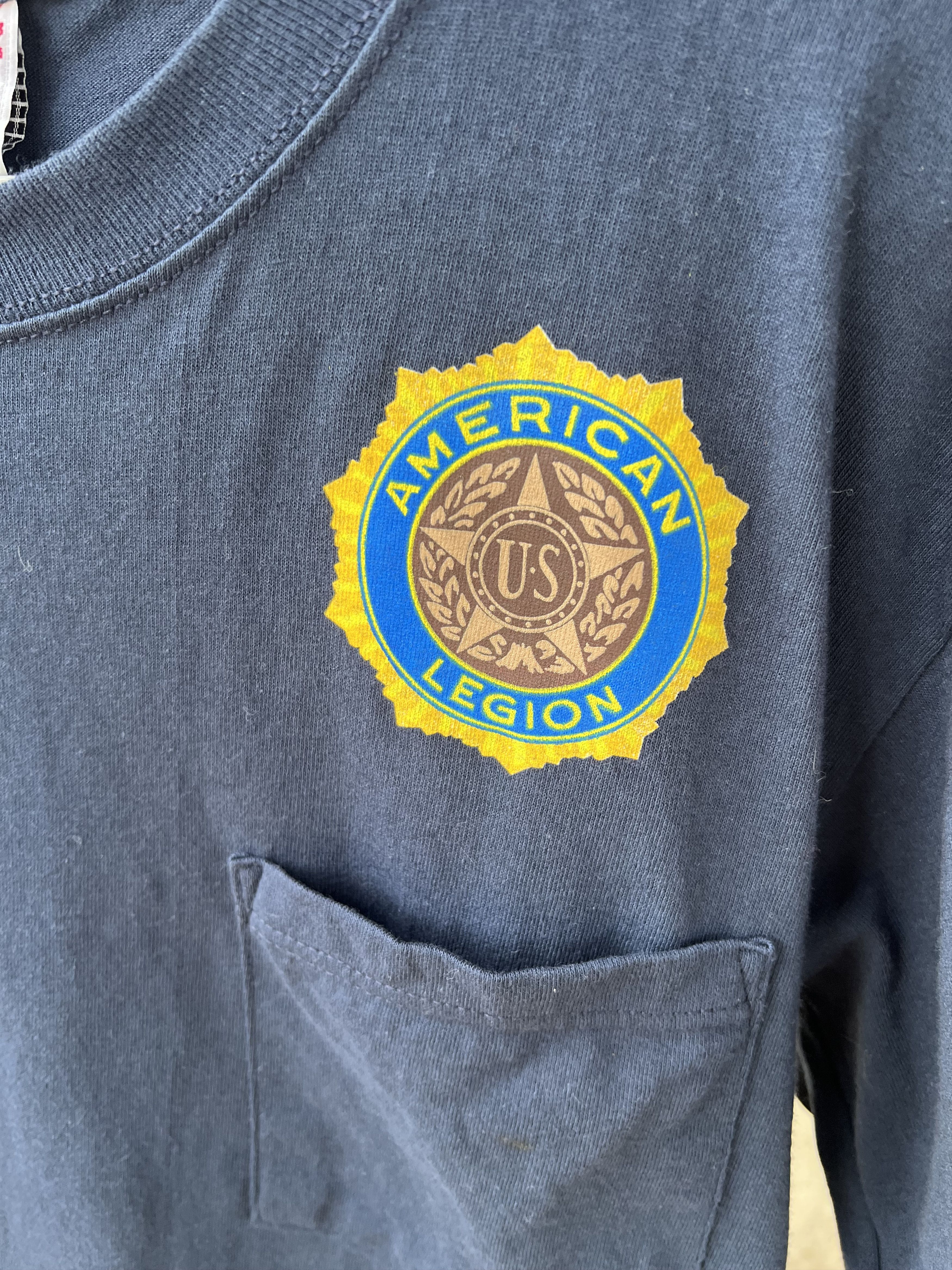 Vintage American Legion Pocket T-shirt Size US M / EU 48-50 / 2 - 2 Thumbnail