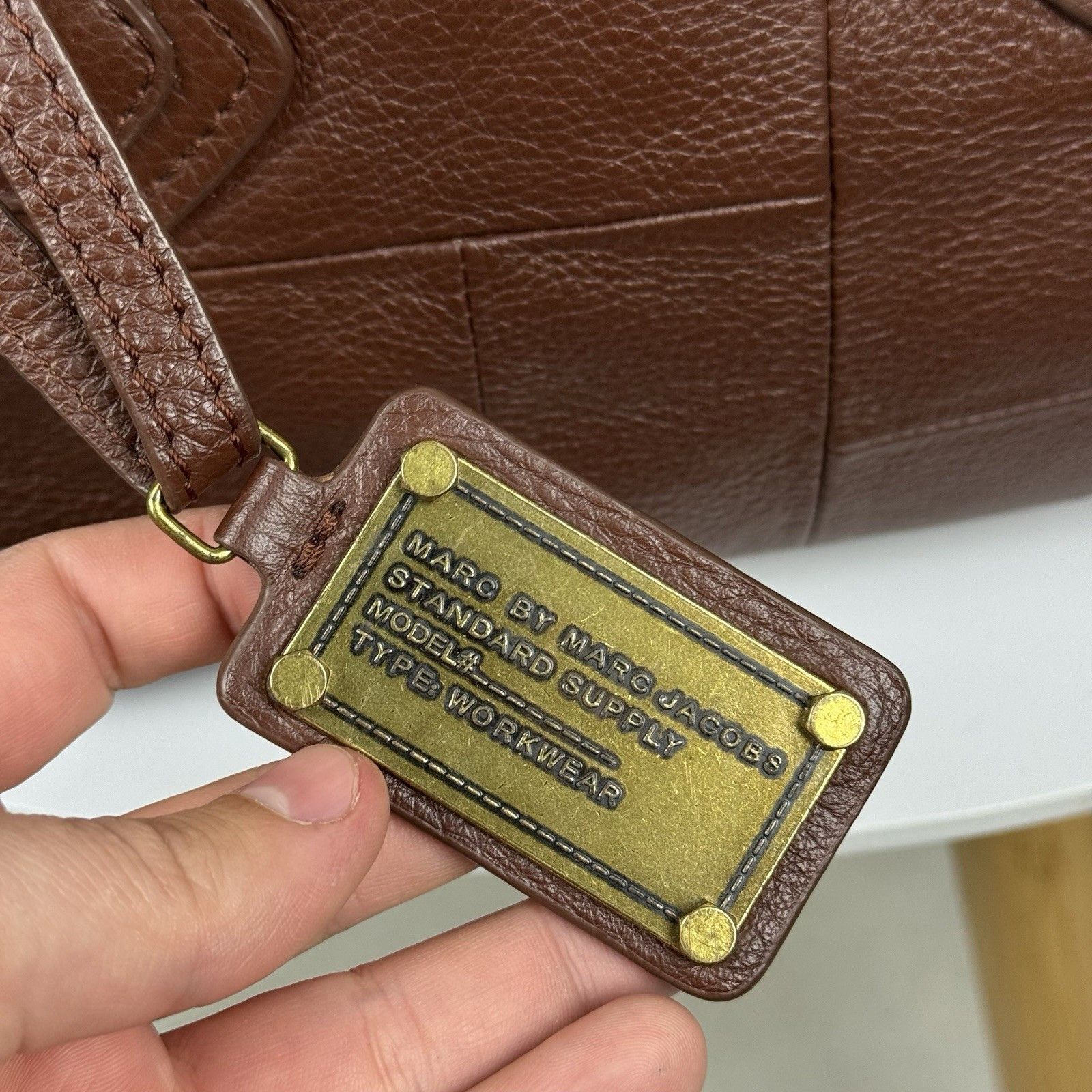 Marc by Marc Jacobs Marc by Marc Jacobs Handbag 2000s Y2k Vintage Leather Brown Size ONE SIZE - 7 Thumbnail