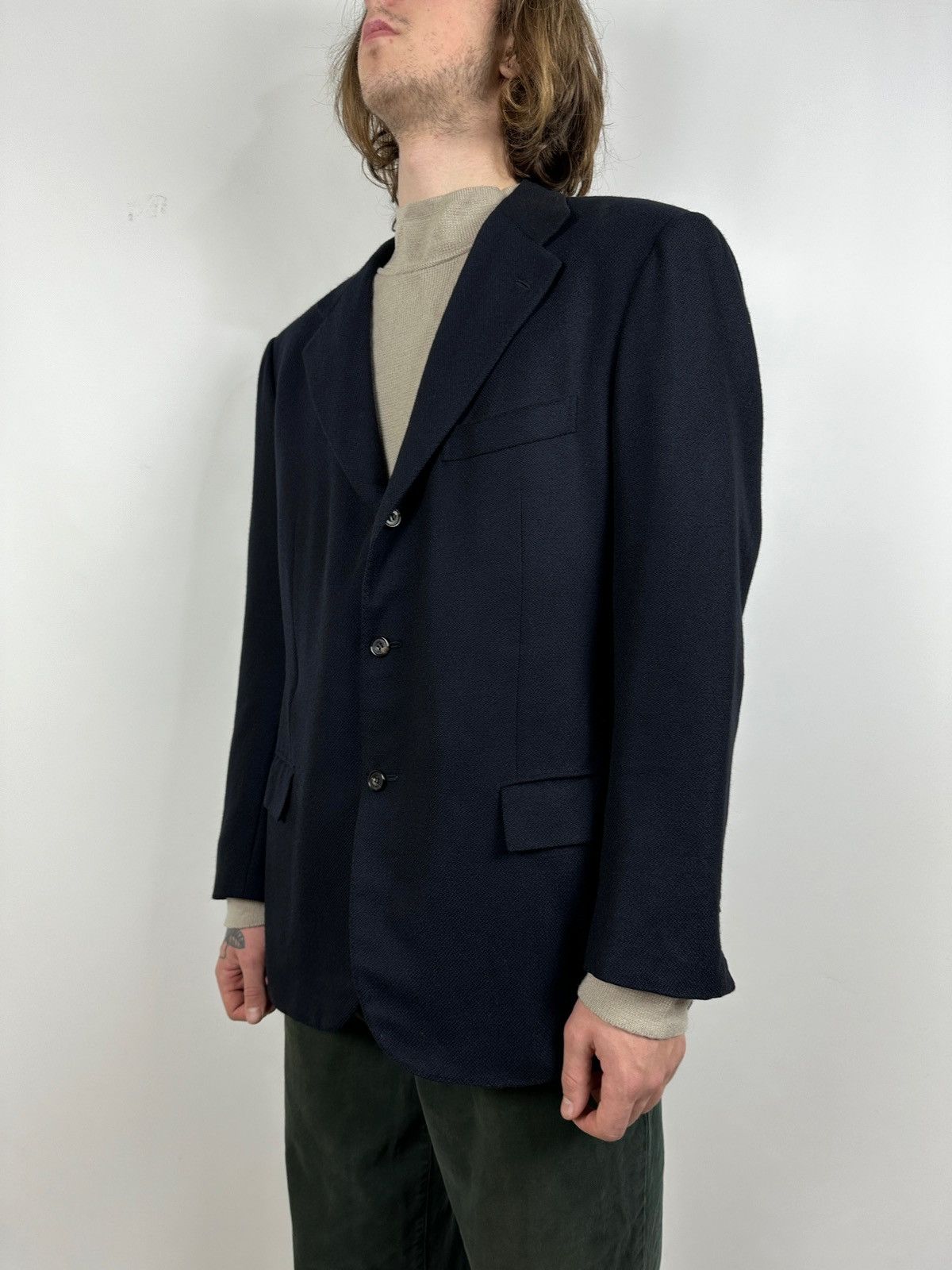 Kiton Vintage Kiton 3 Button Cashmere Blazer Jacket Size 54R - 1 Thumbnail