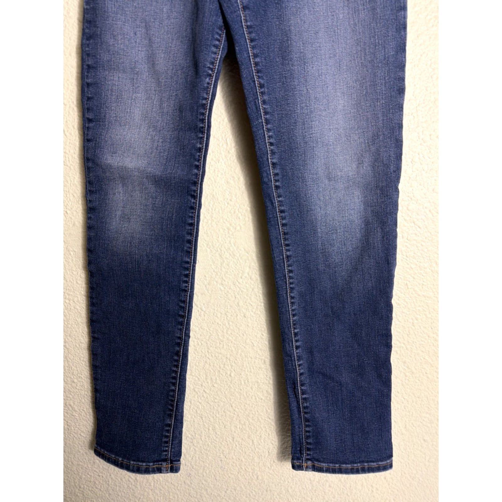 Vintage Sunday Best Jeans Women Skinny Dark Wash 00 22x27 Cotton Elastic Blue Mens? Size 40" / US 18 - 2 Thumbnail