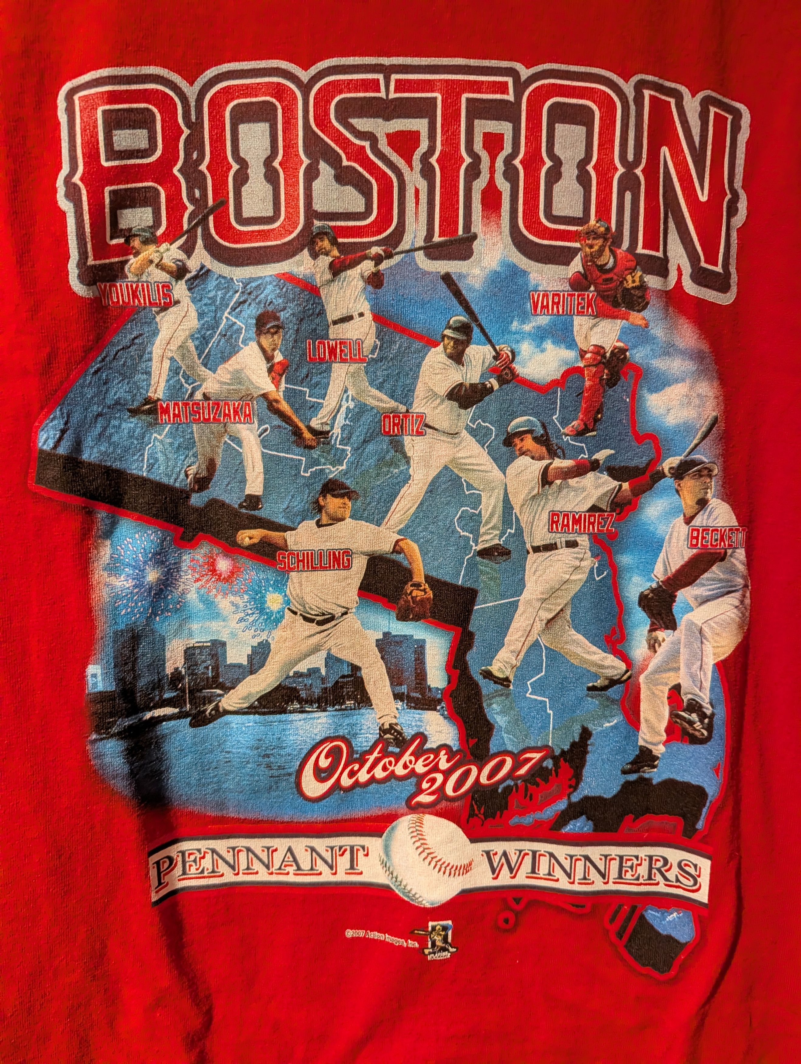 MLB Vintage 2007 Boston Red Sox World Series XL Long Sleeve Size US XL / EU 56 / 4 - 2 Thumbnail