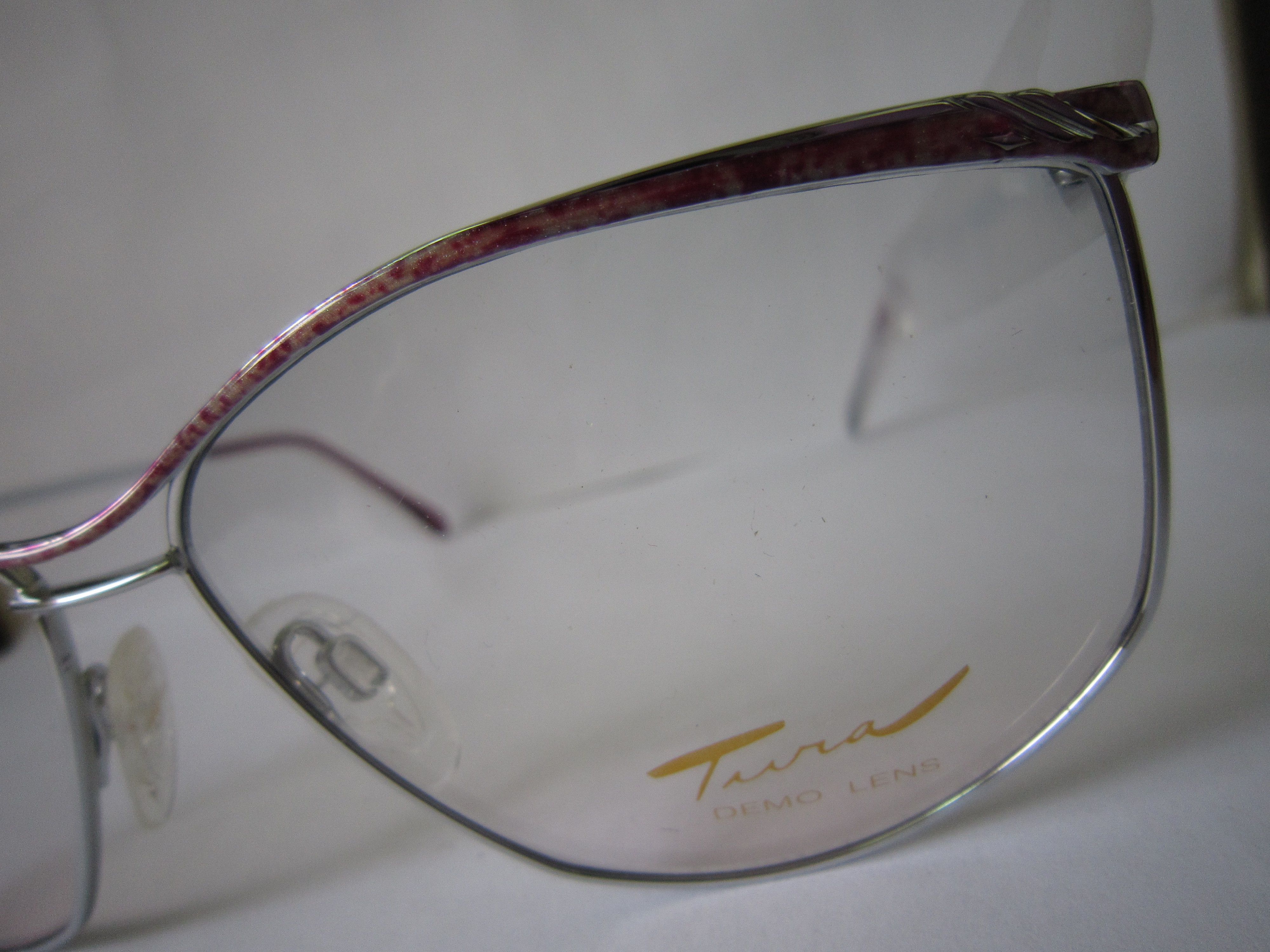 Vintage Vintage 80s TURA Mod 216 Woman Eyeglasses Frame Japan Size ONE SIZE - 3 Thumbnail