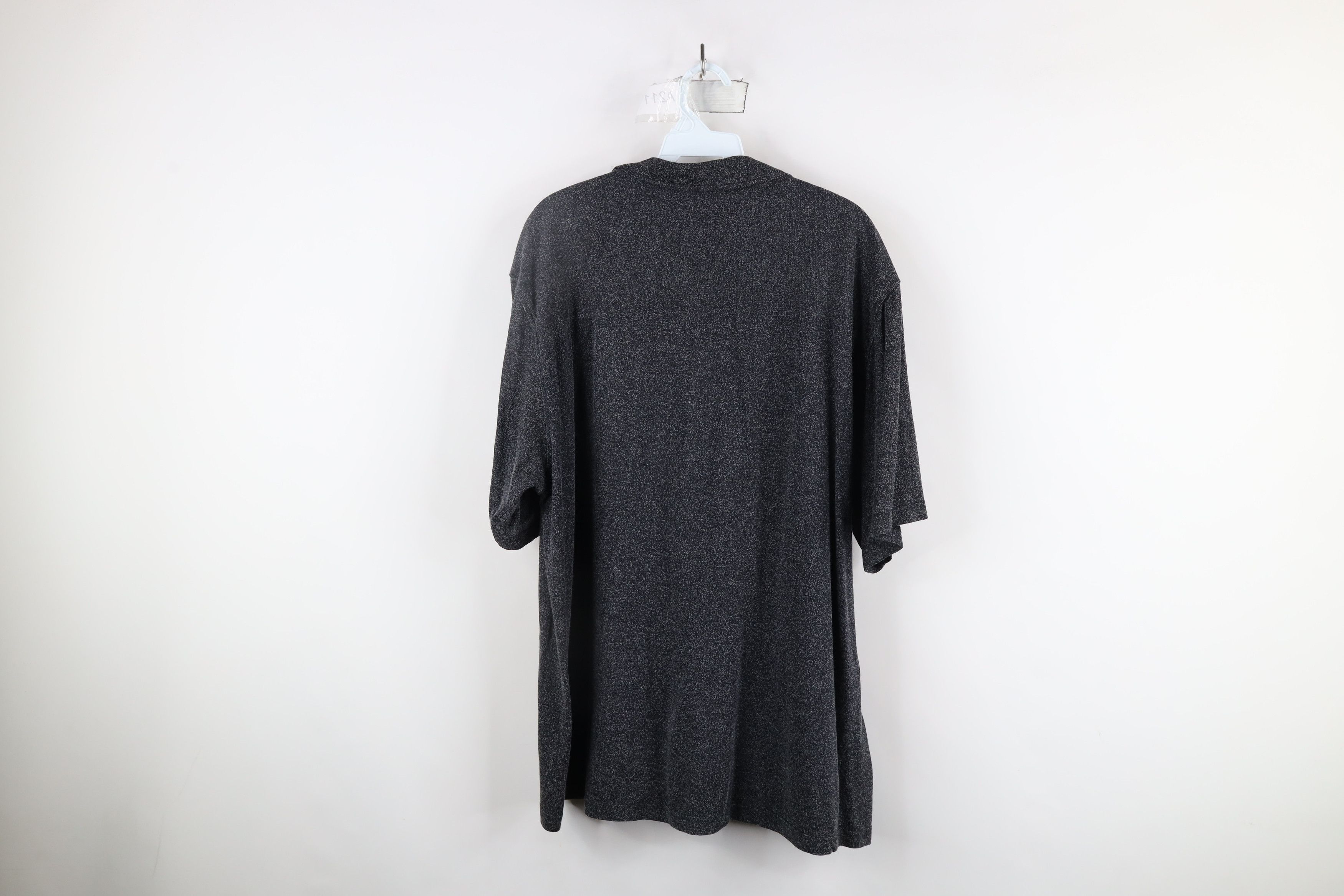 Vintage Vintage 90s Streetwear Blend Looped Collar Button Shirt Gray Size US L / EU 52-54 / 3 - 6 Thumbnail