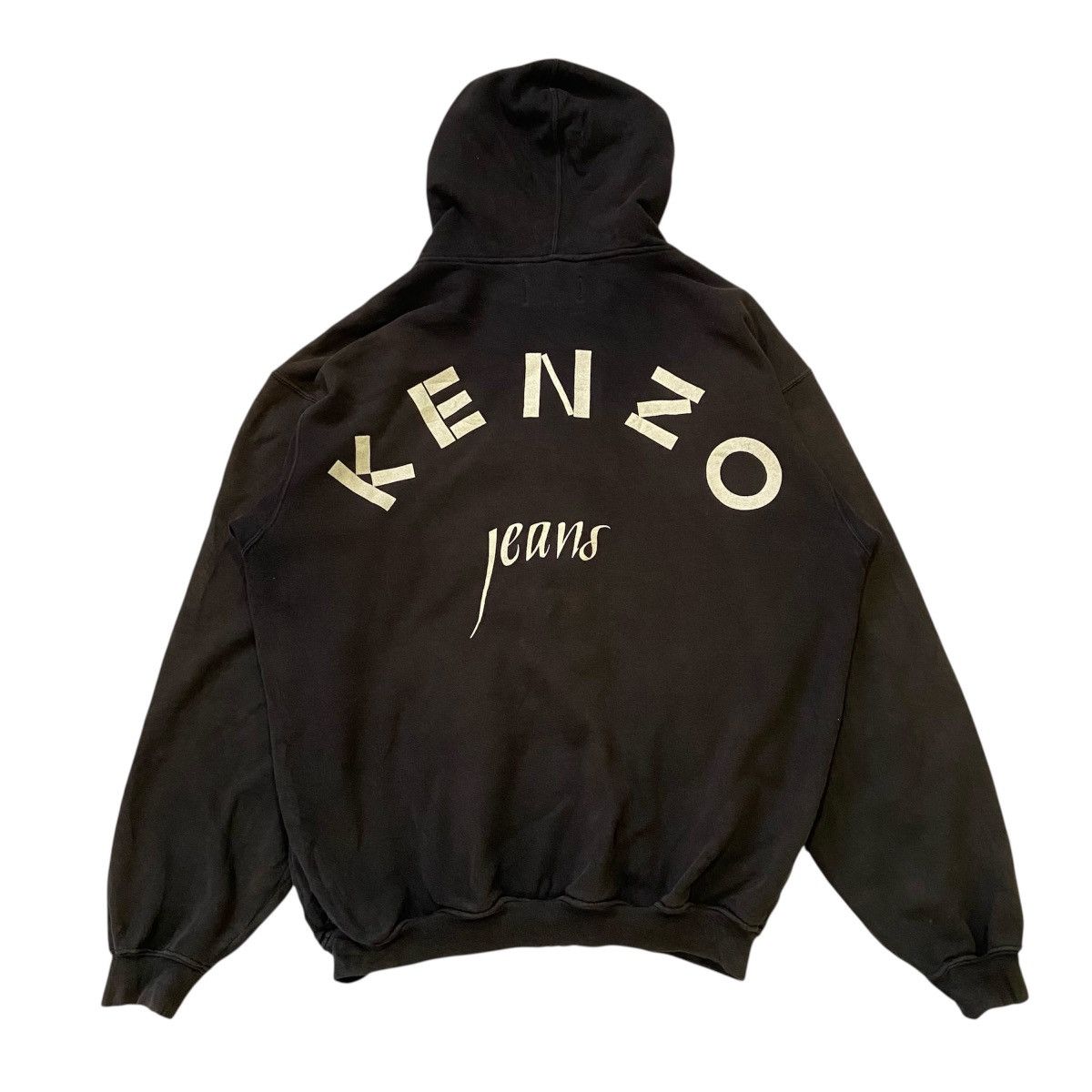 Kenzo Vintage 90s Kenzo Jeans Hoodie Zip Up Big Logo Made In Japan Size US L / EU 52-54 / 3 - 1 Thumbnail