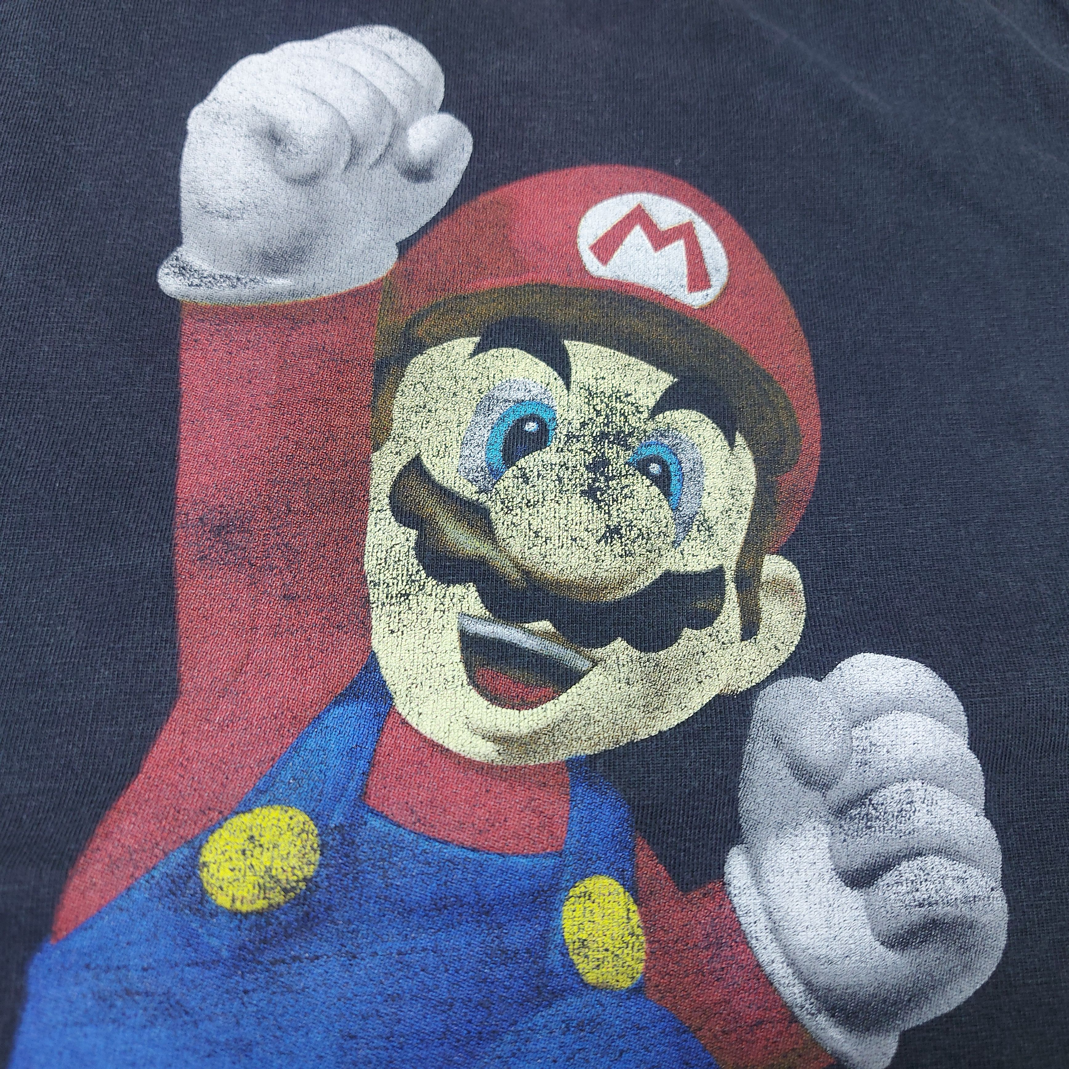 Nintendo Vintage 2006 Nintendo DS New Super Mario Bros Game Promo TEE Size US L / EU 52-54 / 3 - 3 Thumbnail