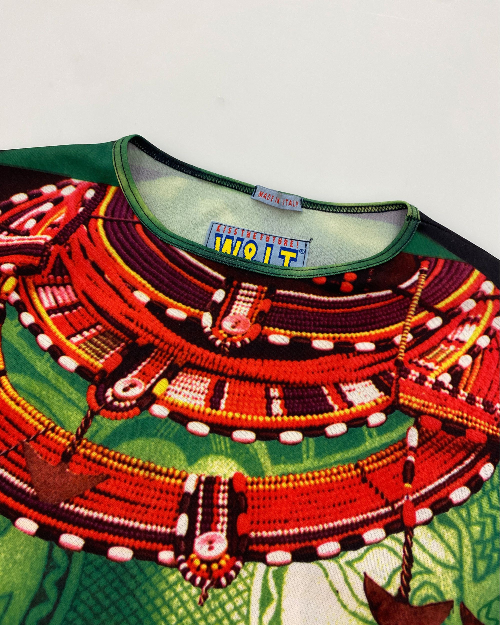 W&LT × Walter Van Beirendonck SS1996 All Over Print Stretch Longsleeve T-Shirt Size US L / EU 52-54 / 3 - 4 Thumbnail