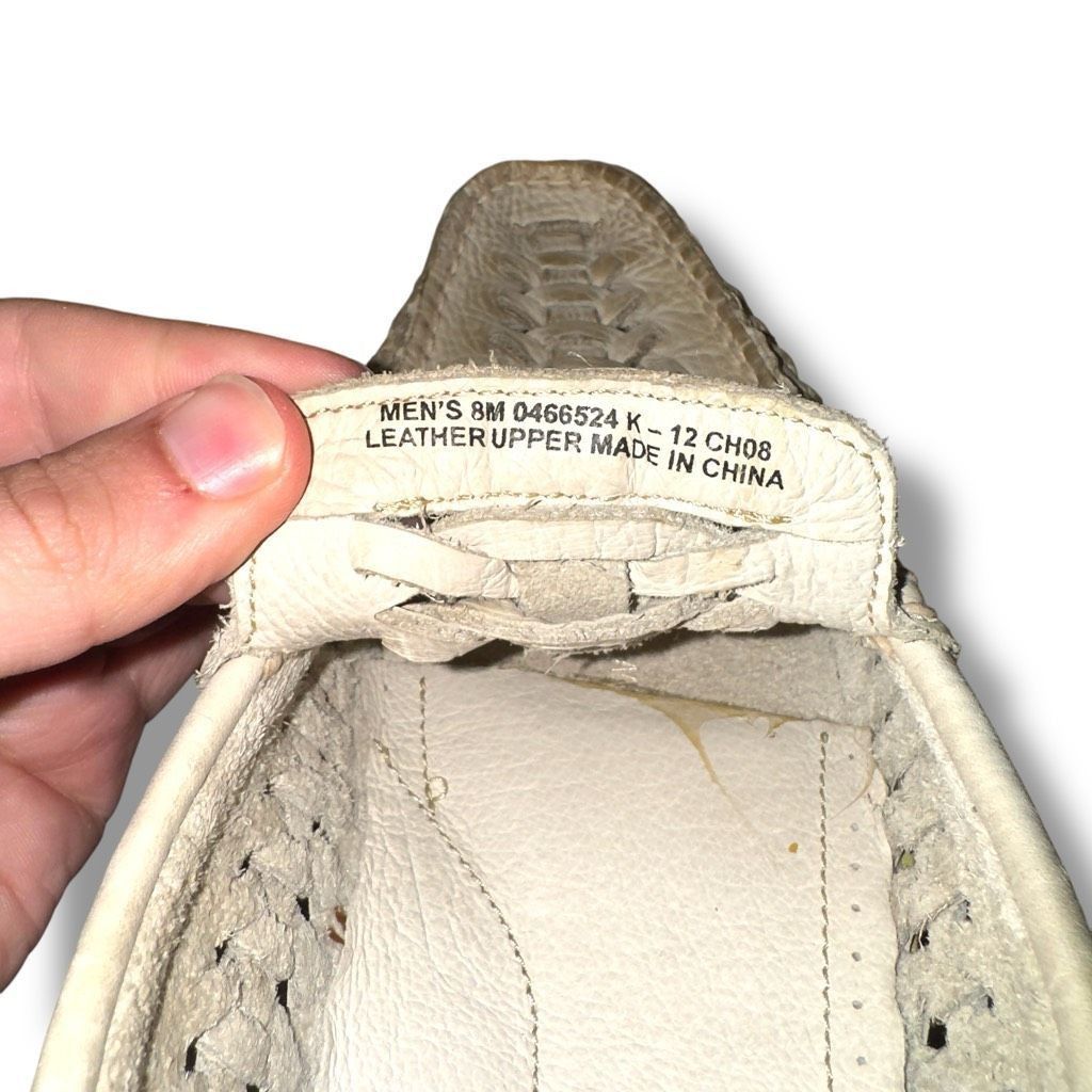 Sperry New Sperry Top Sider Distressed Off-White Woven Loafers Sz 8 Size US 8.5 / EU 41-42 - 10 Thumbnail