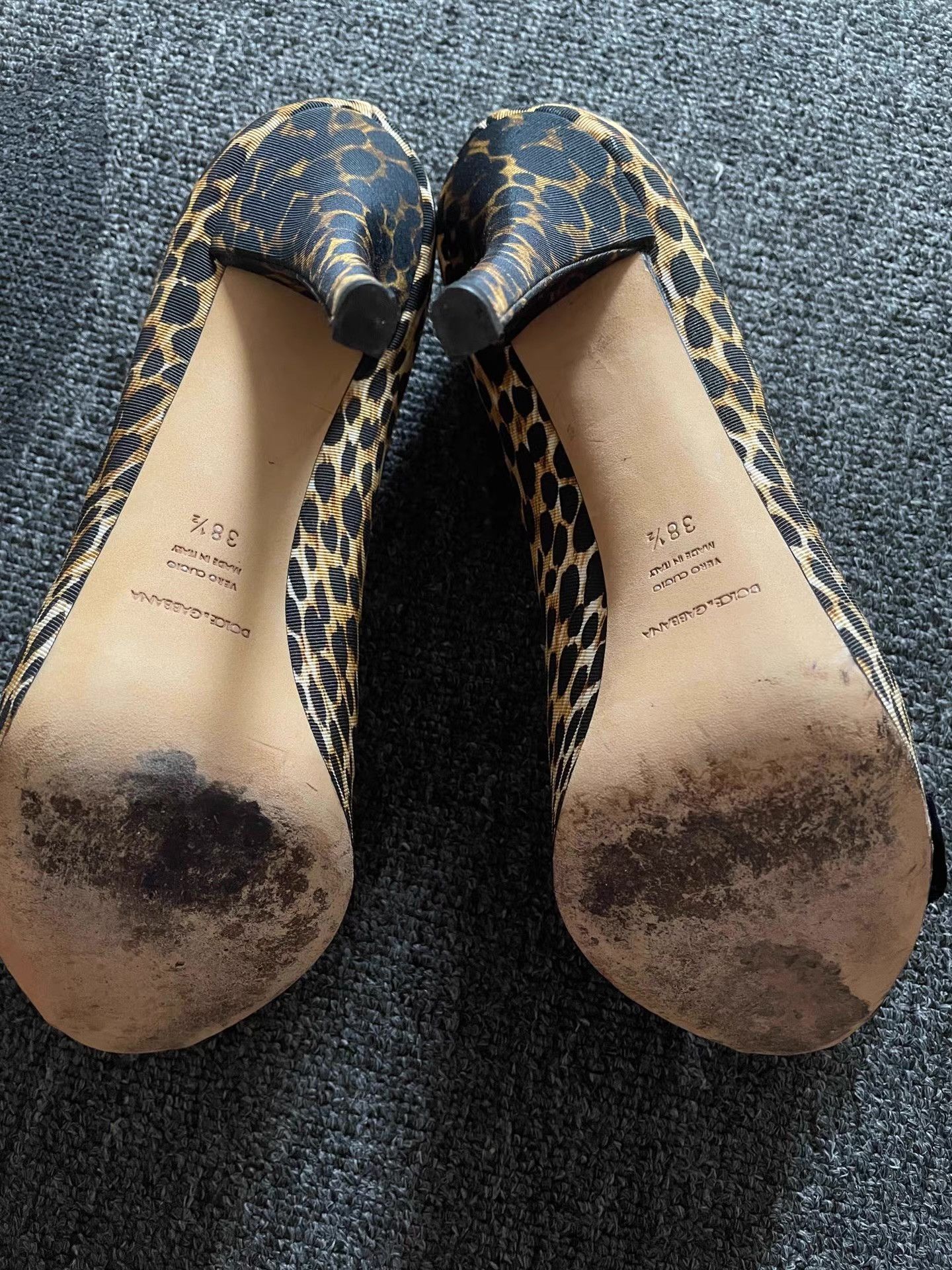 Dolce & Gabbana Dolce&Gabbana (D&G) Mainline Leopard Print High Heels Q4 Size US 8.5 / IT 38.5 - 9 Thumbnail