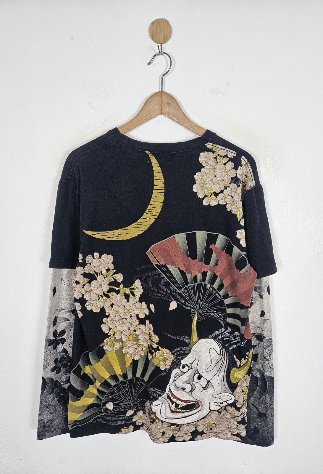 Karakuri Tamashii Vintage Karakuri style japanese sukajan embroidery tee shirt Size US L / EU 52-54 / 3 - 2 Thumbnail