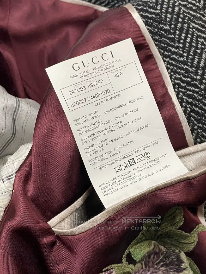 Gucci Gucci Gray heavy industry golden dragon embroidered double Size L / US 10 / IT 46 - 6 Thumbnail