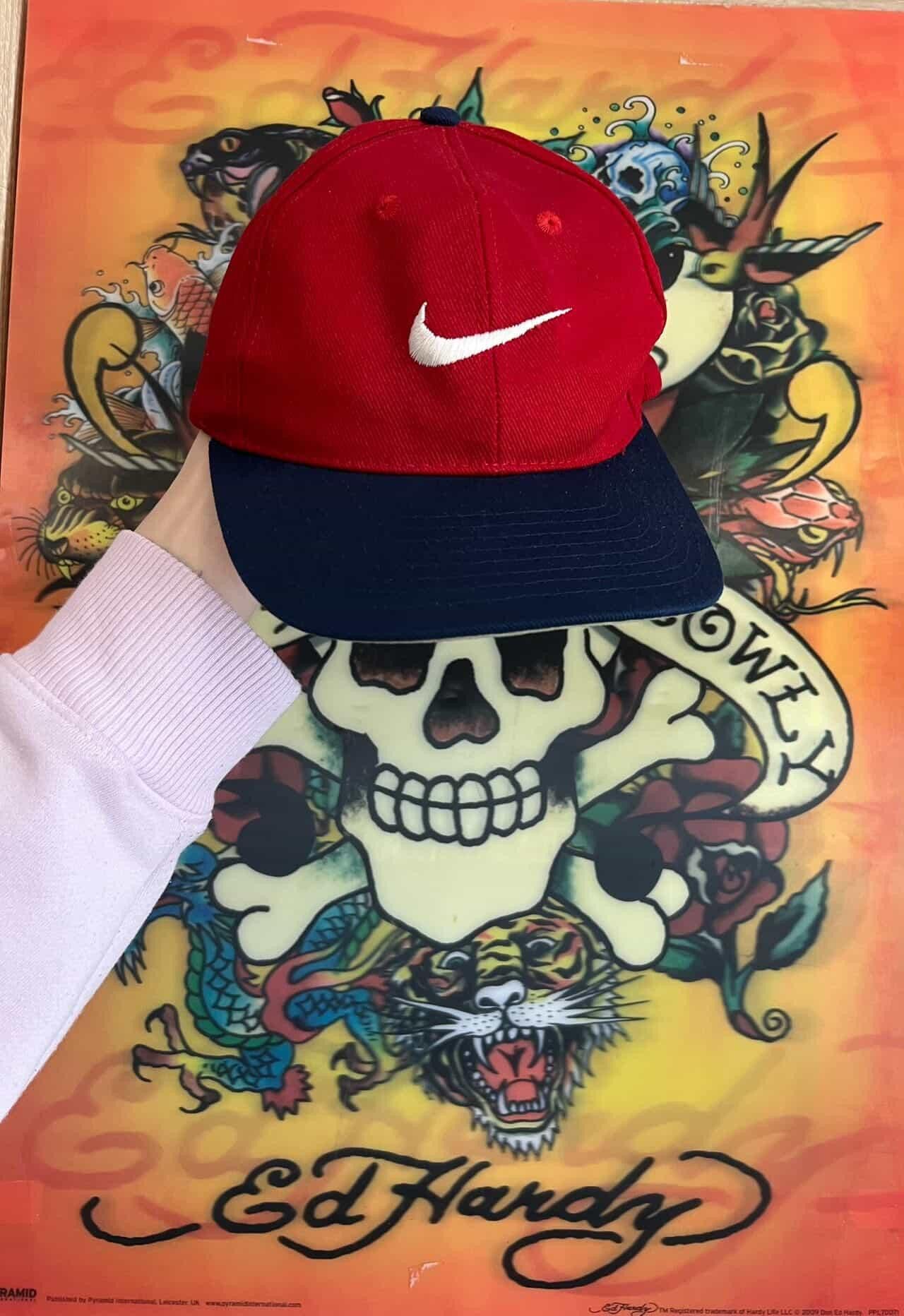 Nike VTG Nike Hat Snapback Baseball Cap Swoosh 90s 💥 Size ONE SIZE - 1 Thumbnail