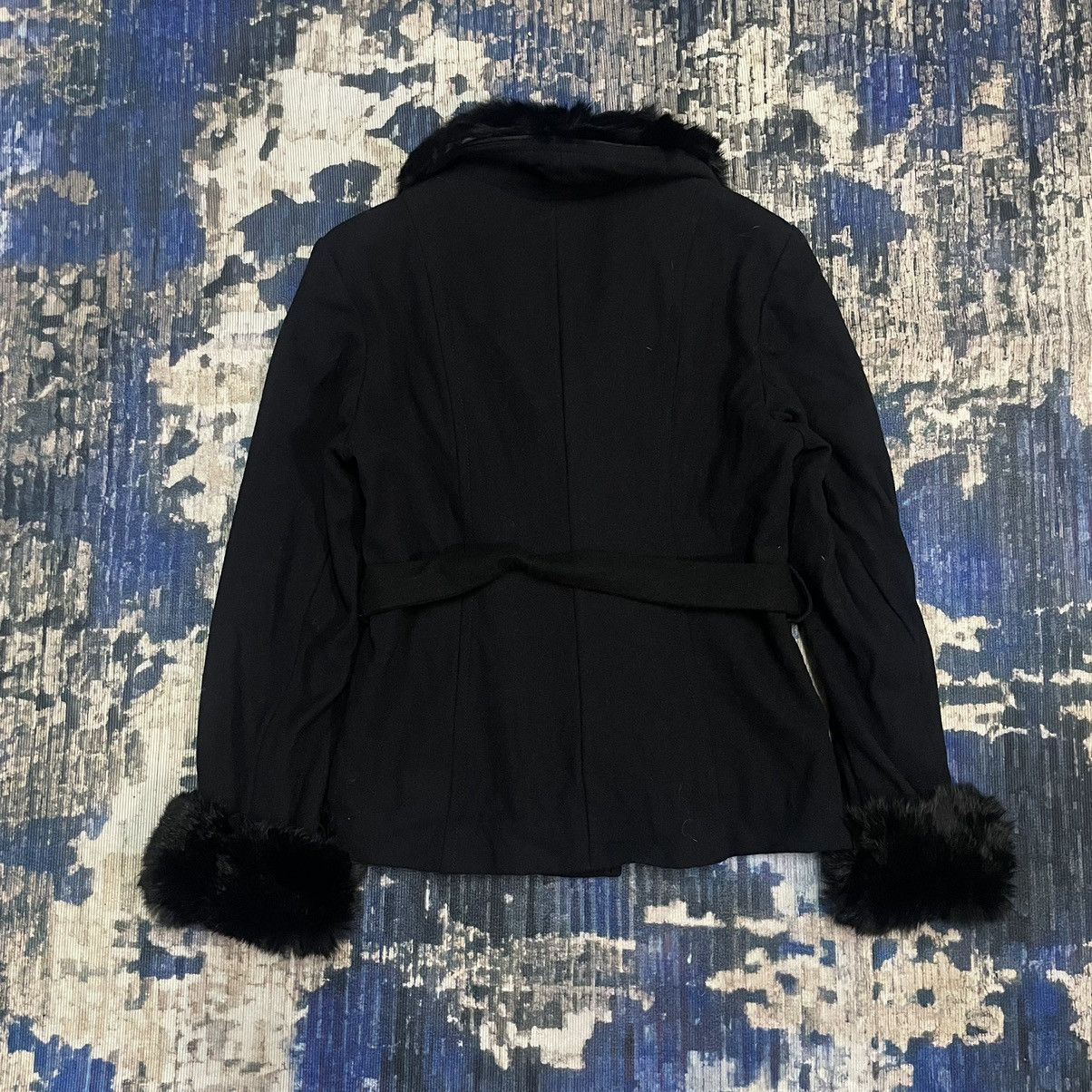 14th Addiction S.R. Gall Tokyo Gothic Punk Fur Coat Button Rick Owens Style Size XS / US 0-2 / IT 36-38 - 10 Thumbnail