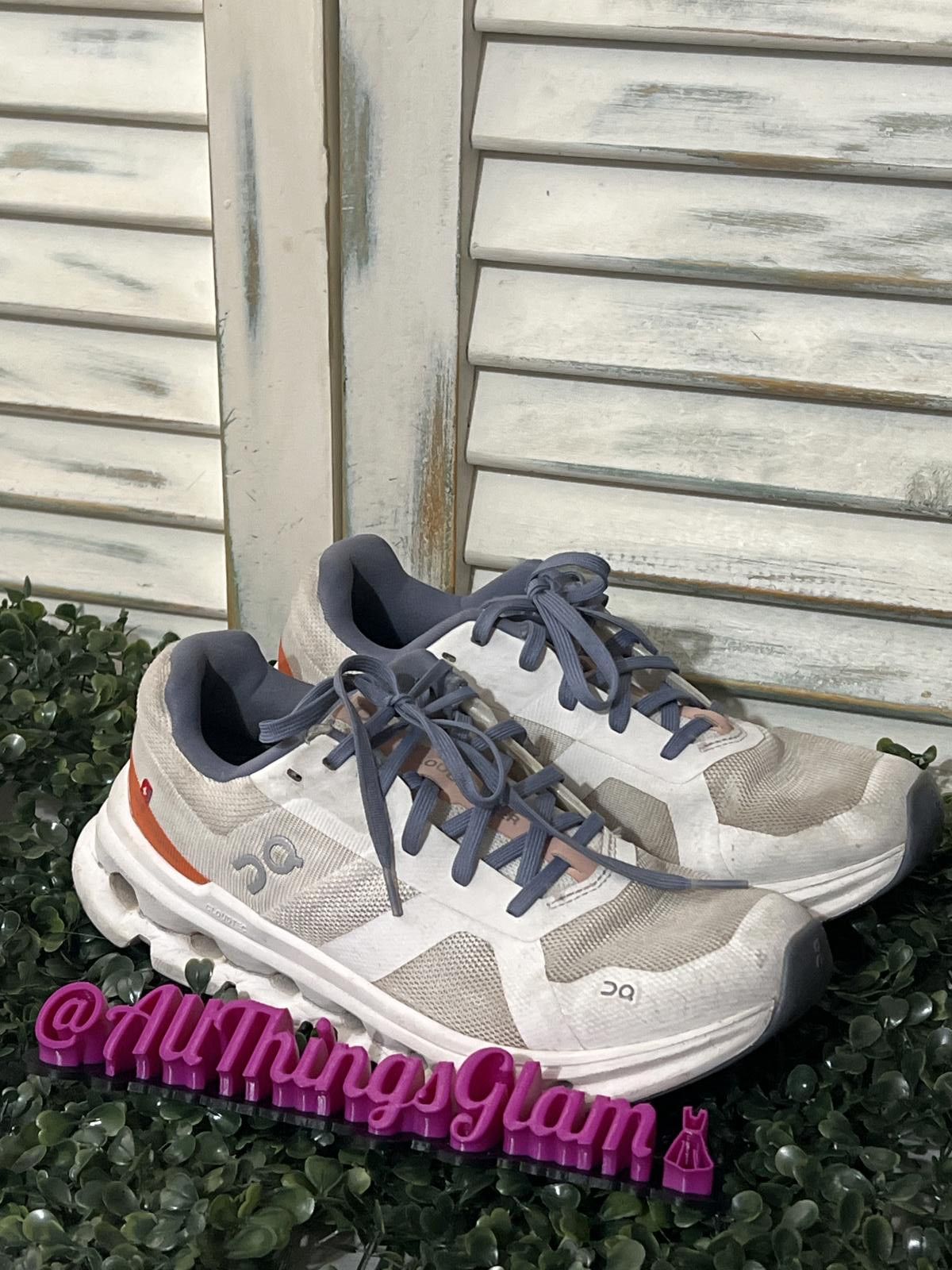 Other On Running Cloud Sneakers in White Gray Orange Accent 7.5 Size US 7.5 / IT 37.5 - 2 Thumbnail