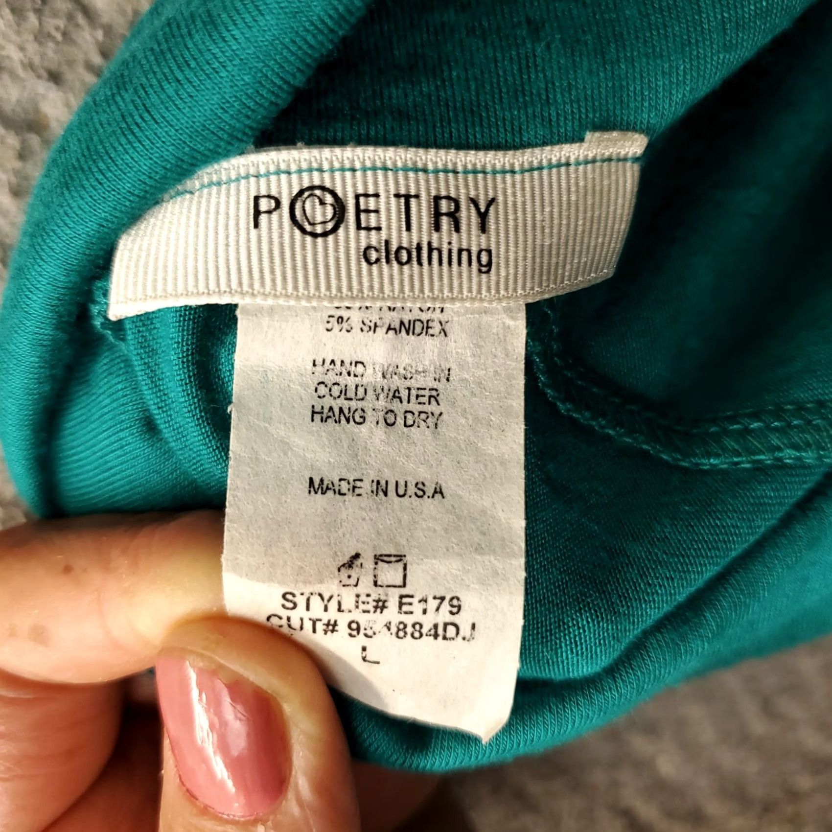 Vintage Poetry Women's L Green Stretch A-Line Maxi Skirt Pull On Casual Size 36" / US 14 / IT 50 - 6 Thumbnail