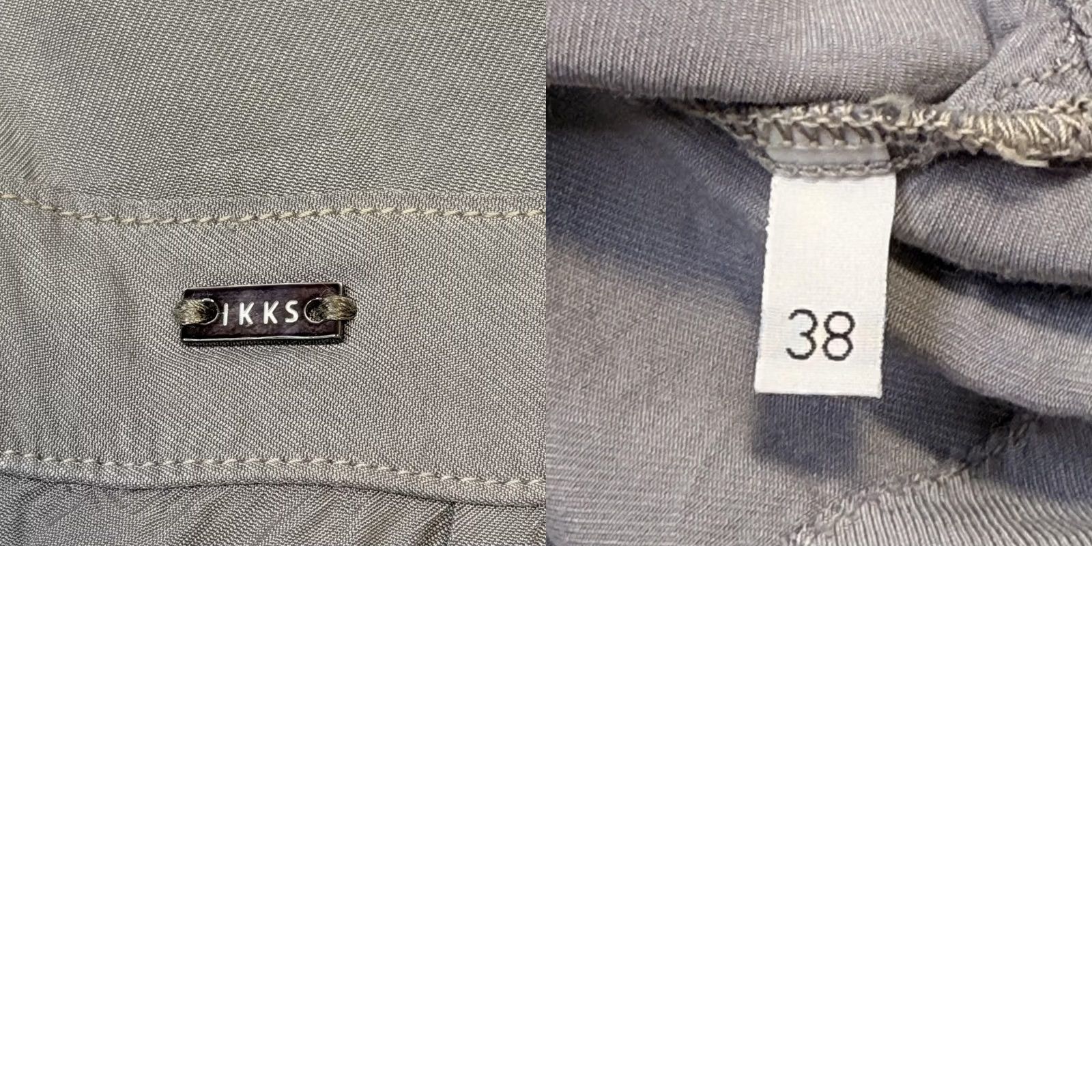 IKKS IKKS Dress Womens 38 Gray Short Sleeve Button Front Shirt Tie Waist Casual Size XS / US 0-2 / IT 36-38 - 8 Thumbnail