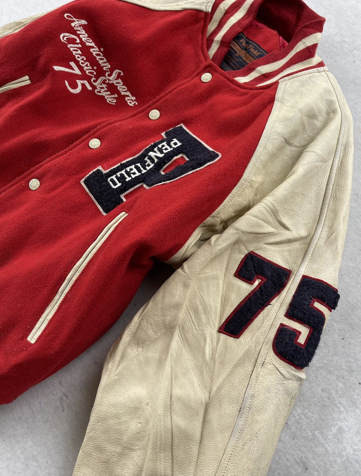 Penfield 🔥Vintage Penfield Letterman Leather Sleeve Varsity Jacket Size US M / EU 48-50 / 2 - 7 Thumbnail