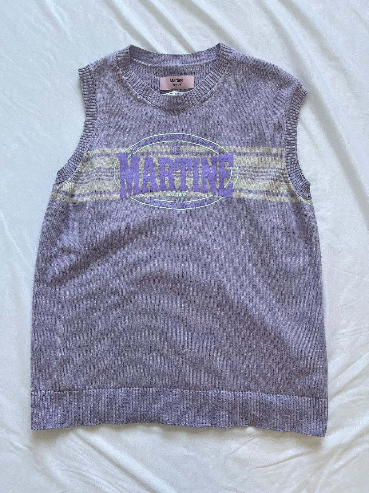 Martine Rose Martine Rose Lavender Sleeveless Shirt Size US M / EU 48-50 / 2 - 1 Thumbnail