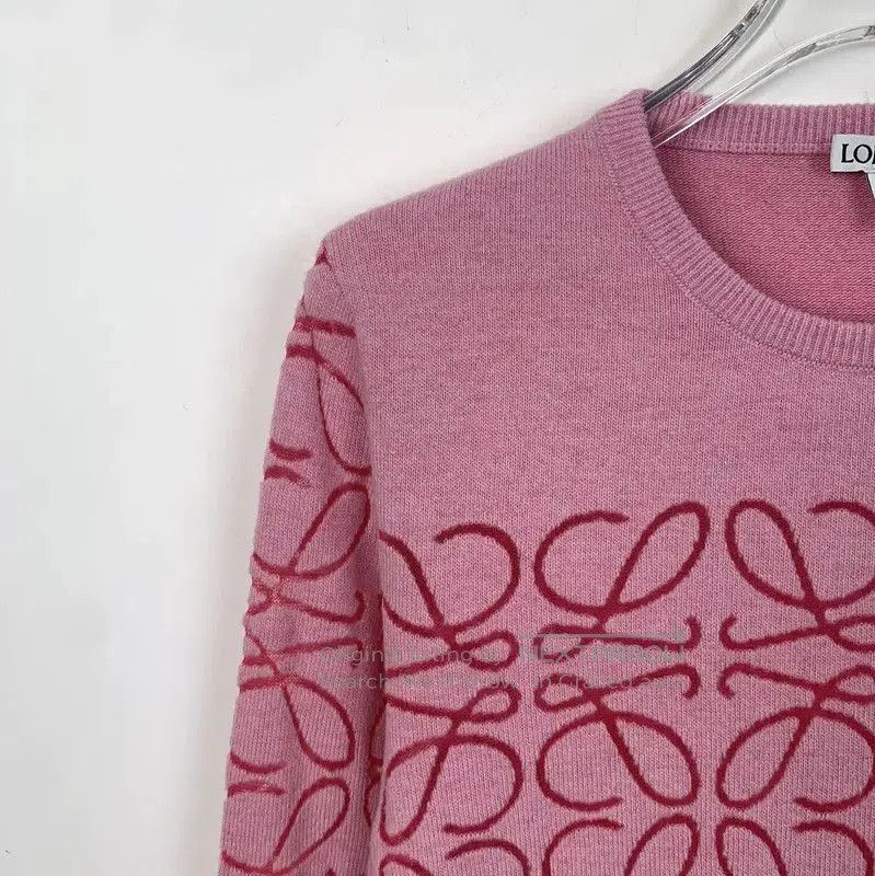 Loewe Loewe Pink Wool Women's Knit Sweater . Size L / US 10 / IT 46 - 3 Thumbnail