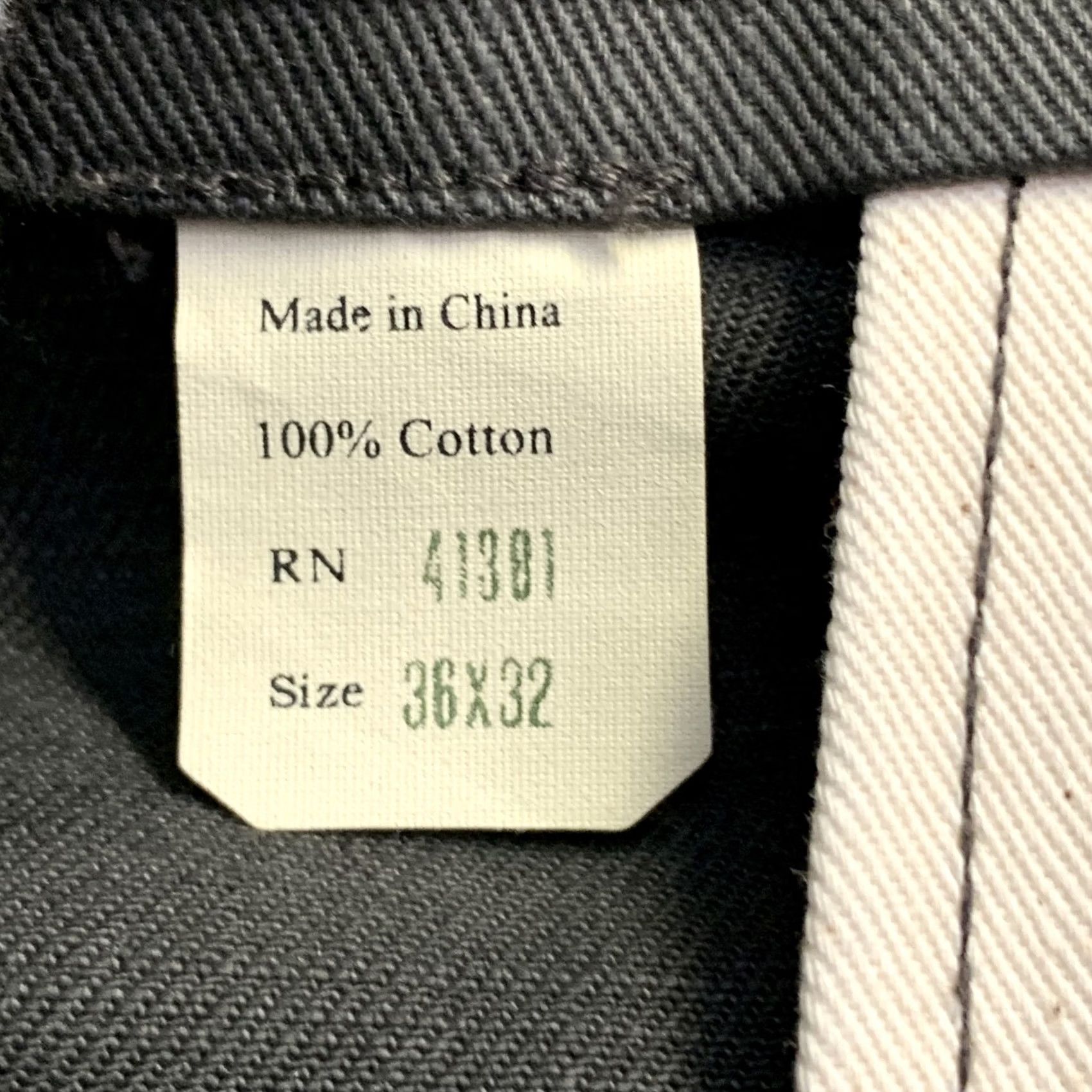 Vintage RRL by RALPH LAUREN Cotton Selvedge Twill Casual Pants Size 36 Grey Black Size US 36 / EU 52 - 6 Thumbnail