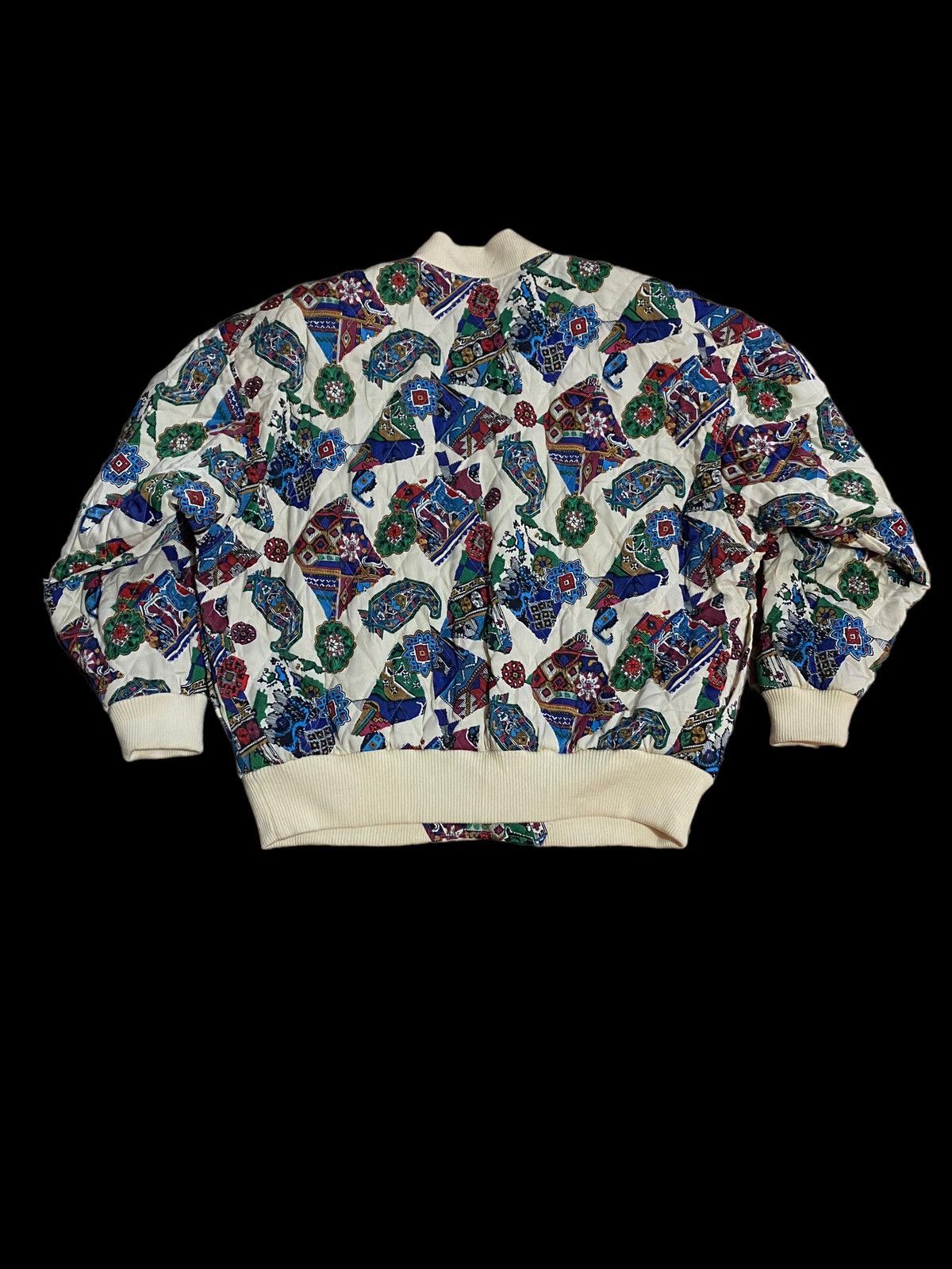 Japanese Brand Vintage Givy Bomber Jacket Art Design Style Size XL / US 12-14 / IT 48-50 - 2 Thumbnail