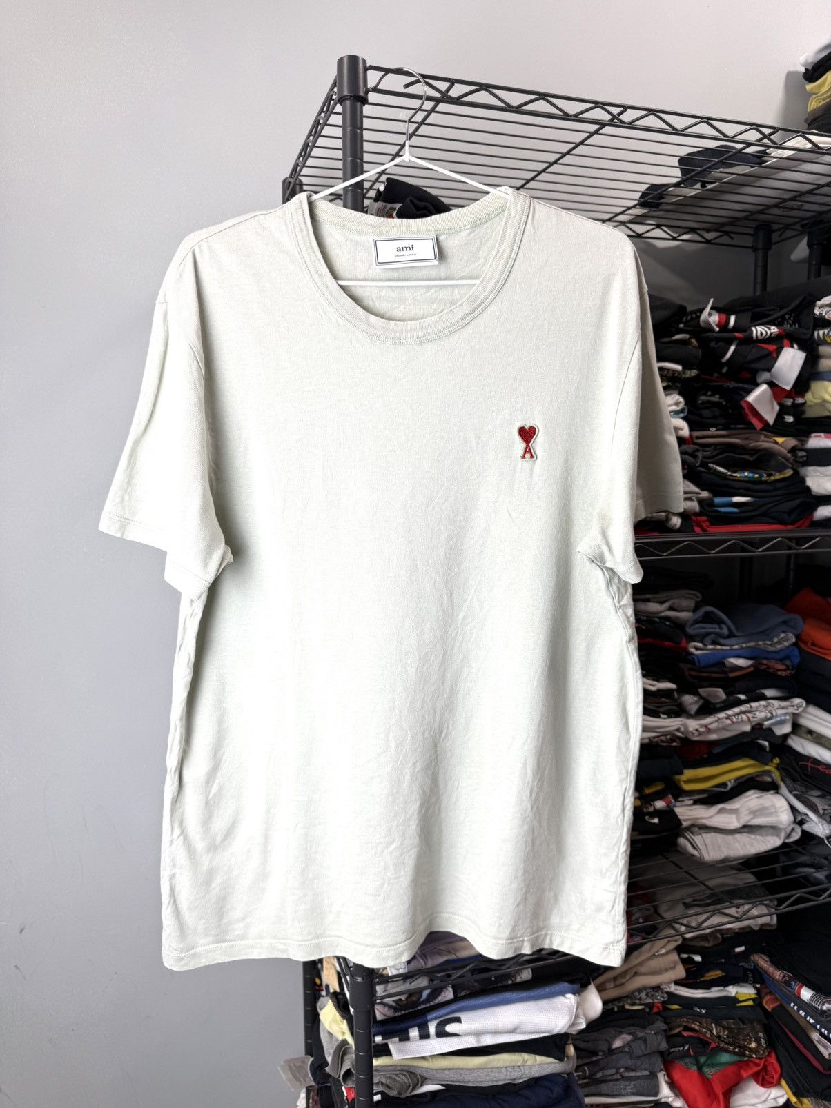 AMI Ami Light Green T Shirt Size US M / EU 48-50 / 2 - 1 Thumbnail