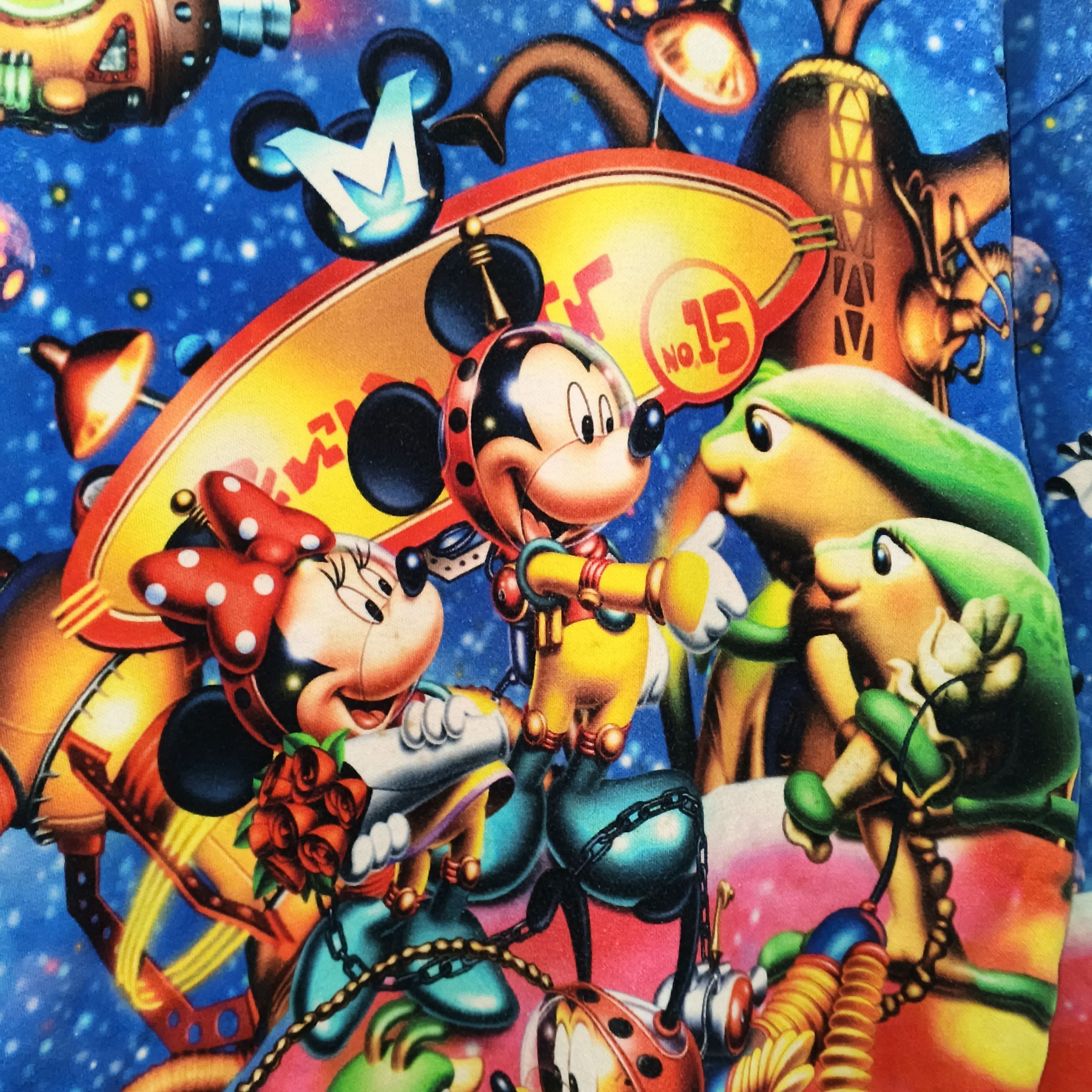 Disney Vintage 90's Disney AOP Mickey Mouse Astronaut Size Large Size US L / EU 52-54 / 3 - 3 Thumbnail