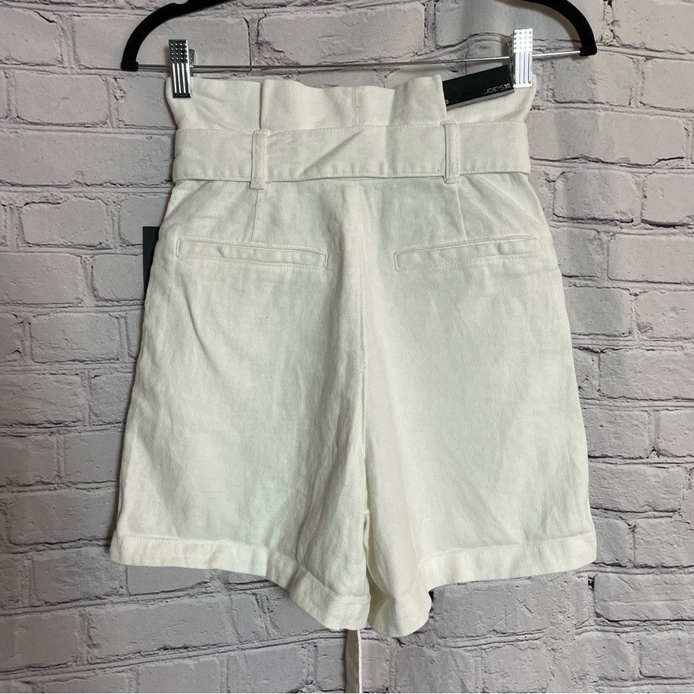 Joe's NWT New $148 Joe's The Army Paperbag Linen Cotton White Sho Size 23" - 5 Thumbnail